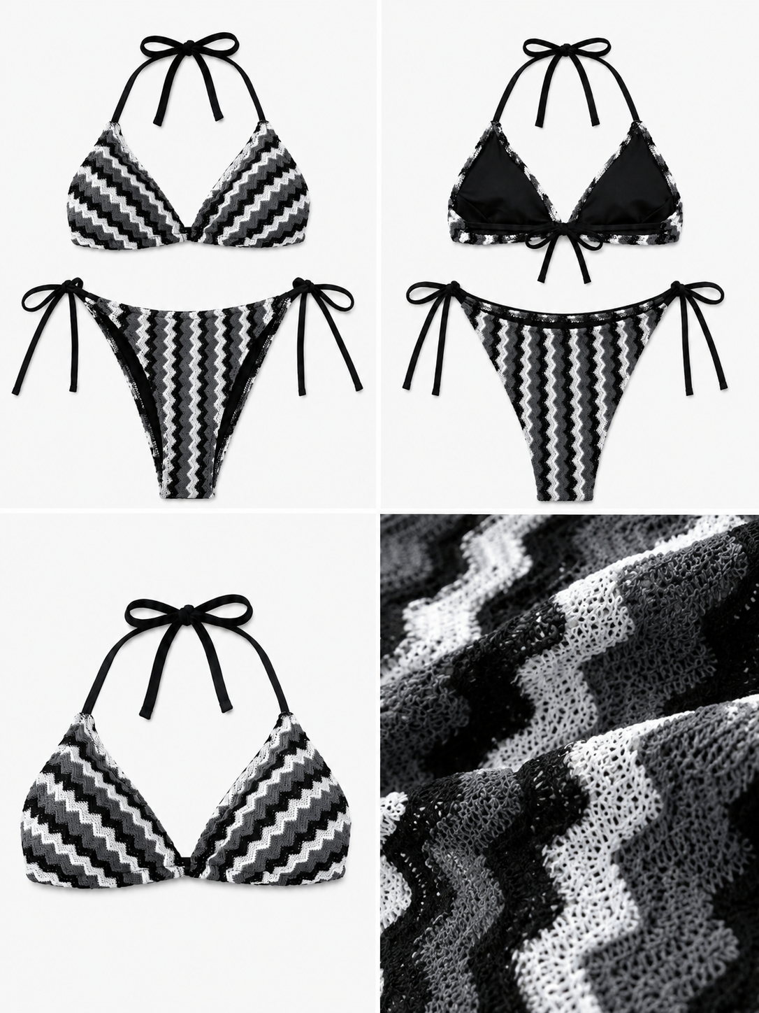 Бански " Missoni Black "