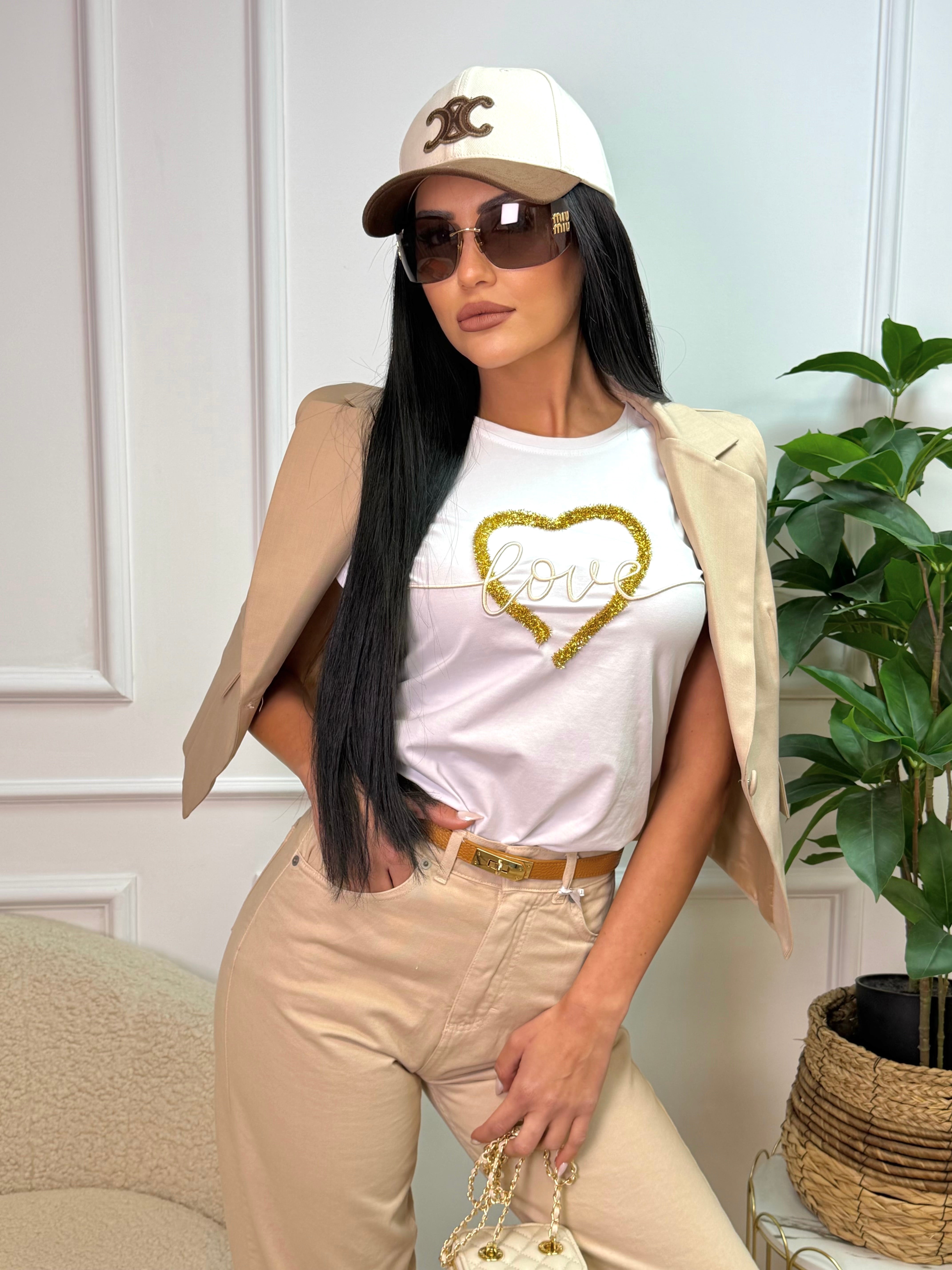 Тениска " Lovable hearts"
