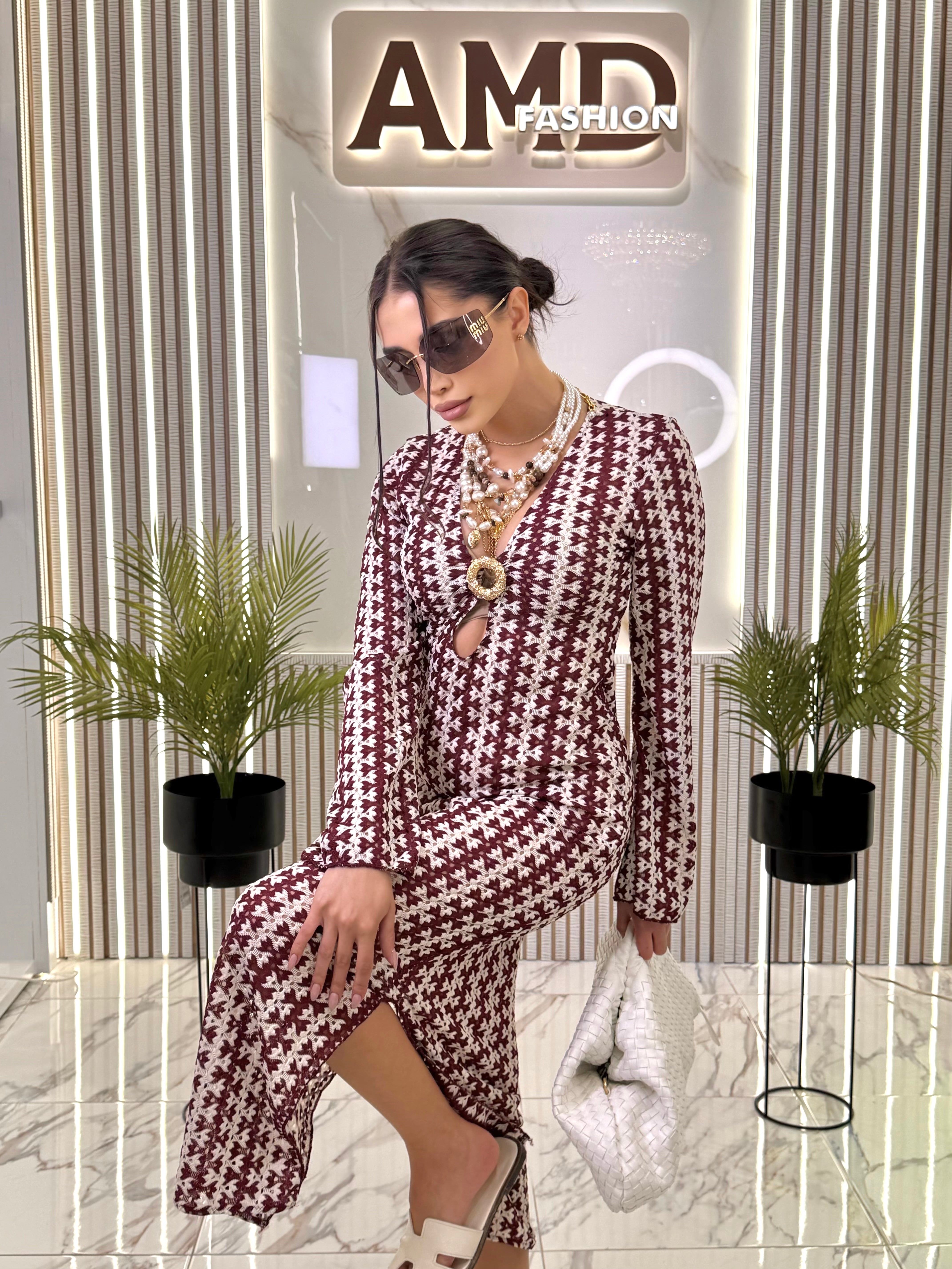 Рокля "Summer Bordo Luxury "