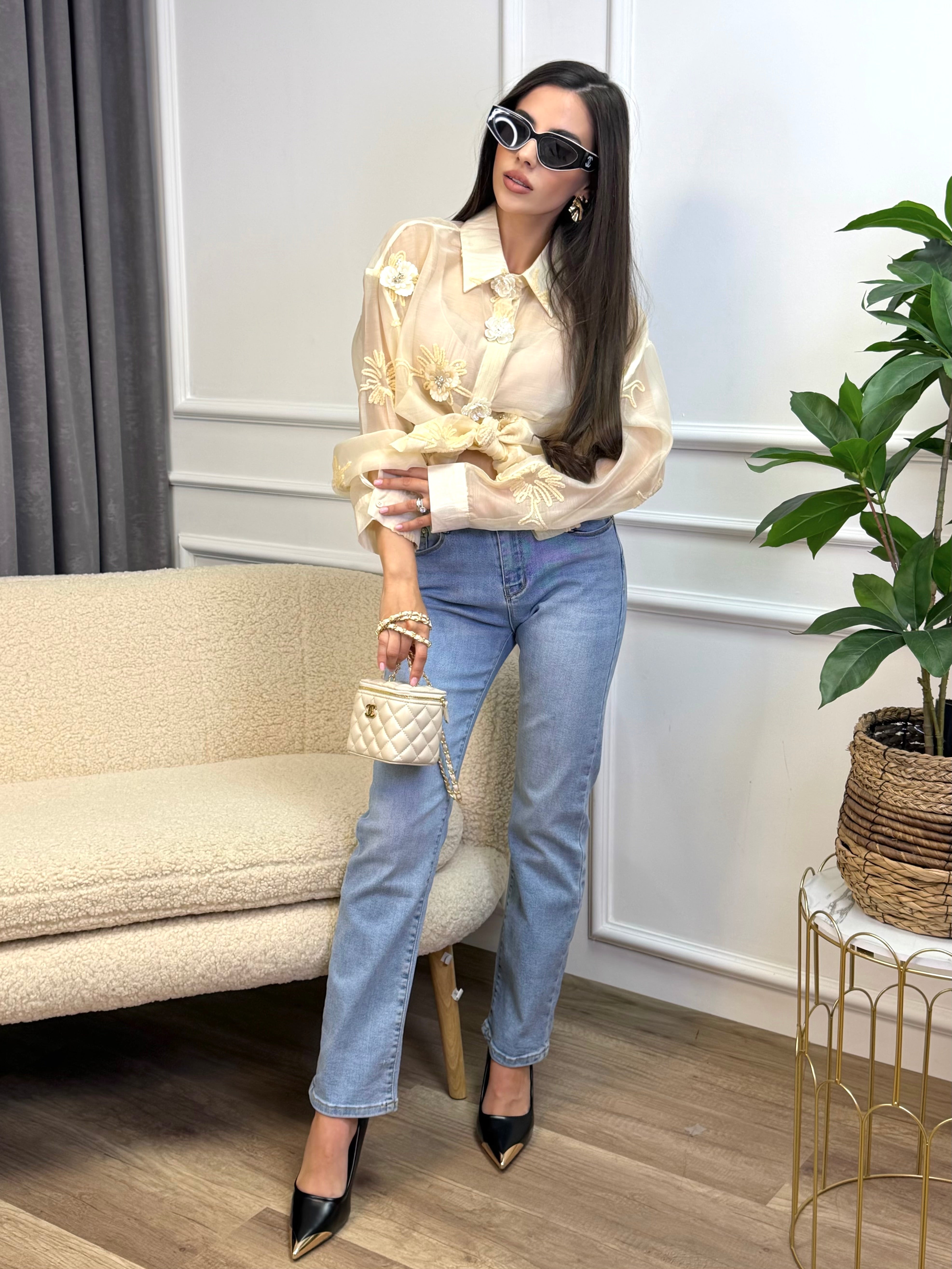 Риза "" Luxury shirt beige"