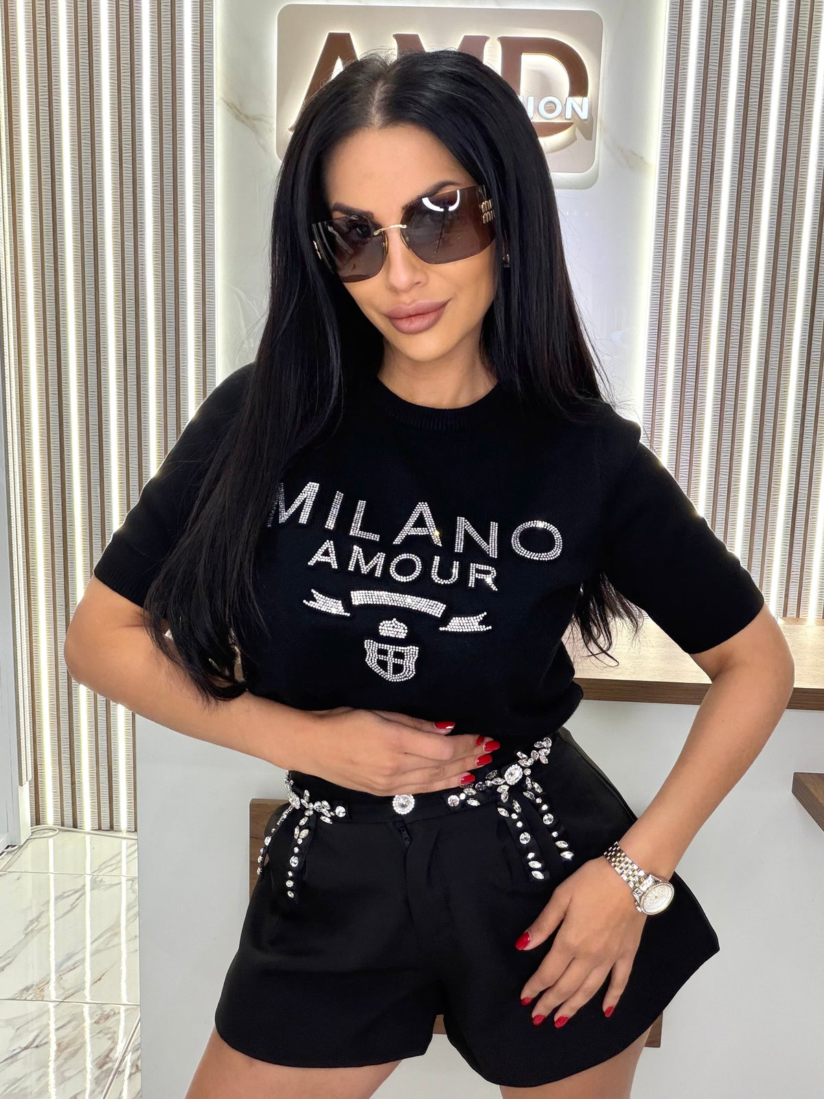 Блуза "T-SHIRT MILANO – BLACK"
