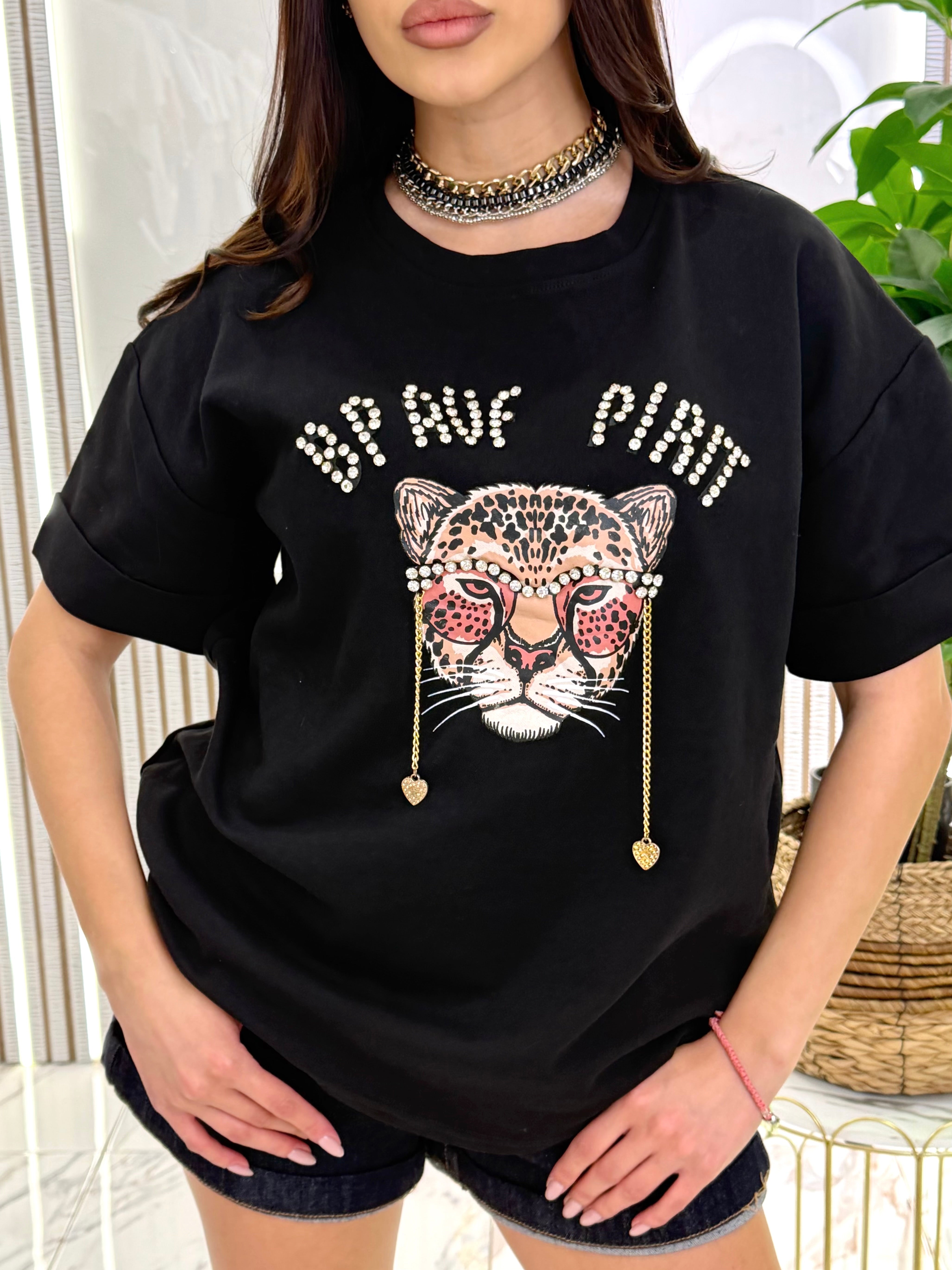 Блуза " Bpauf pirit - black"