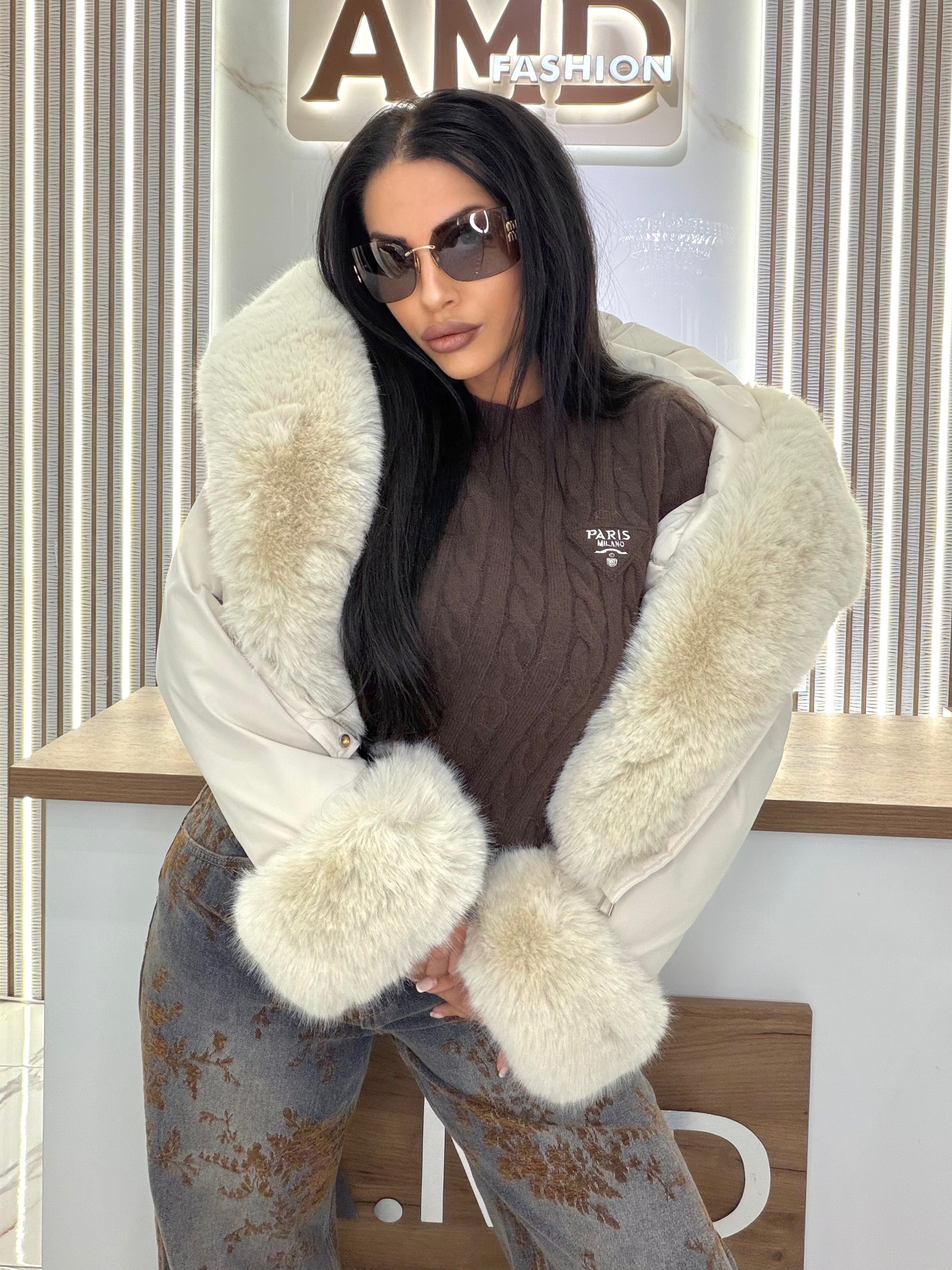 Яке с пух "WINTER JACKET WHITE"