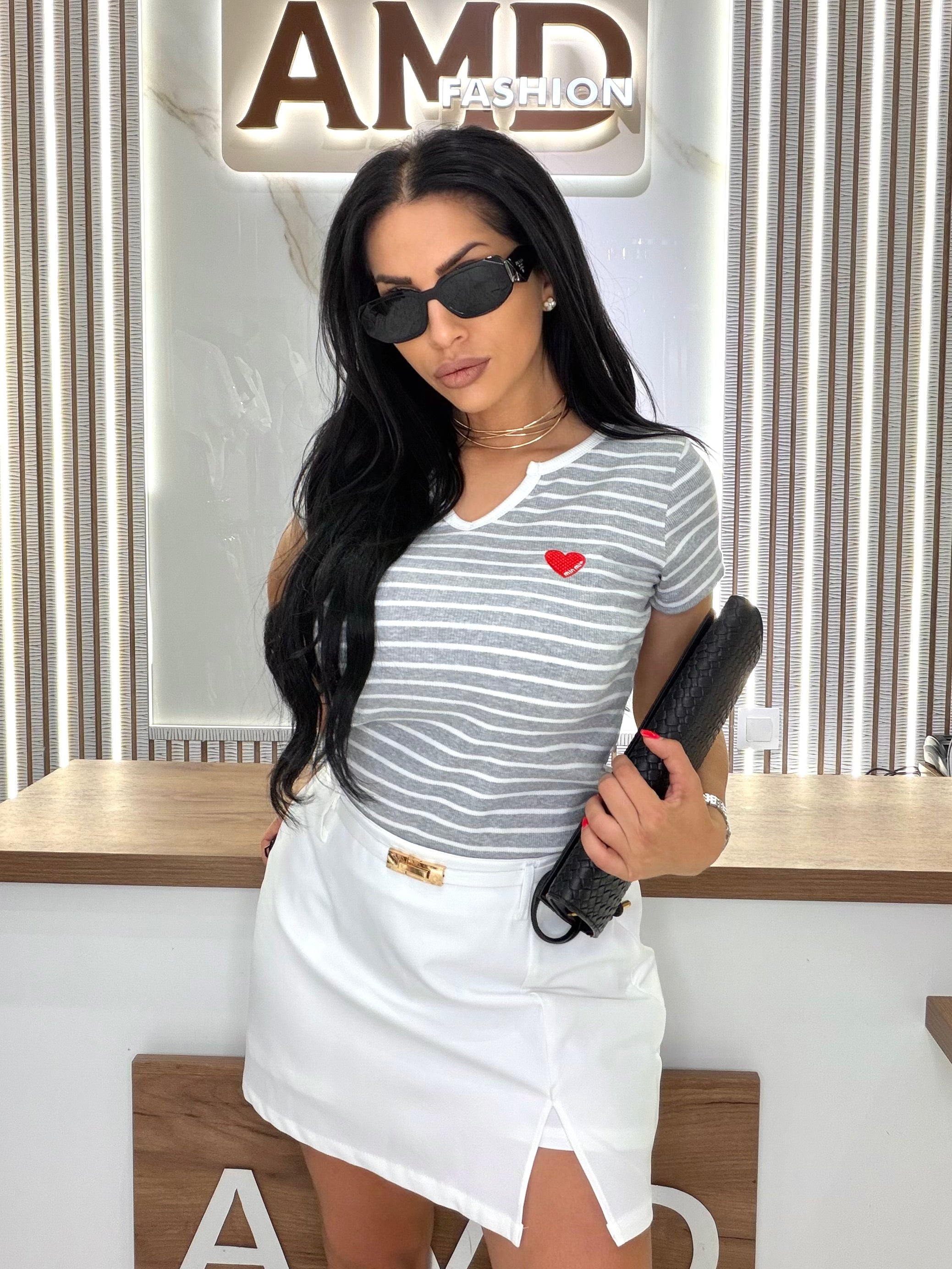 Тениска "Heart Stripe Tee"