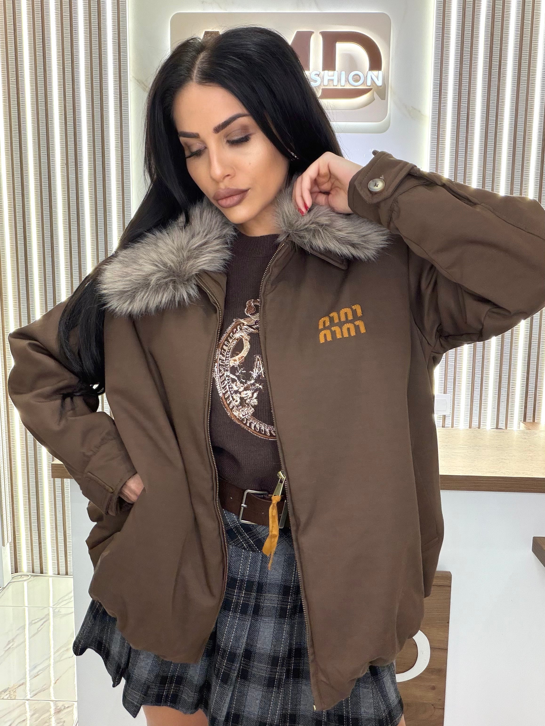 Яке "JACKET MIU BROWN"