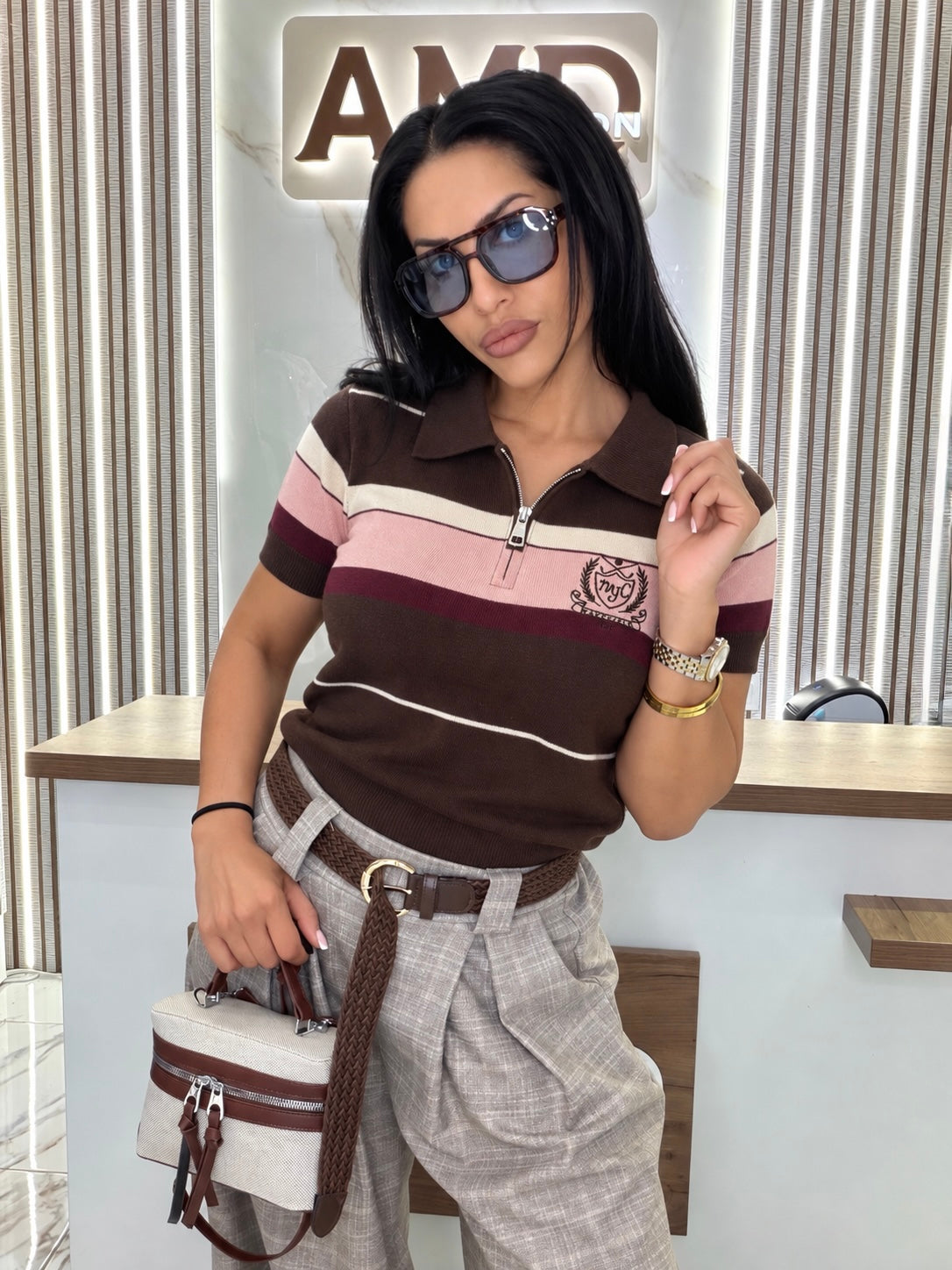 Блуза "RIVIERA BROWN"