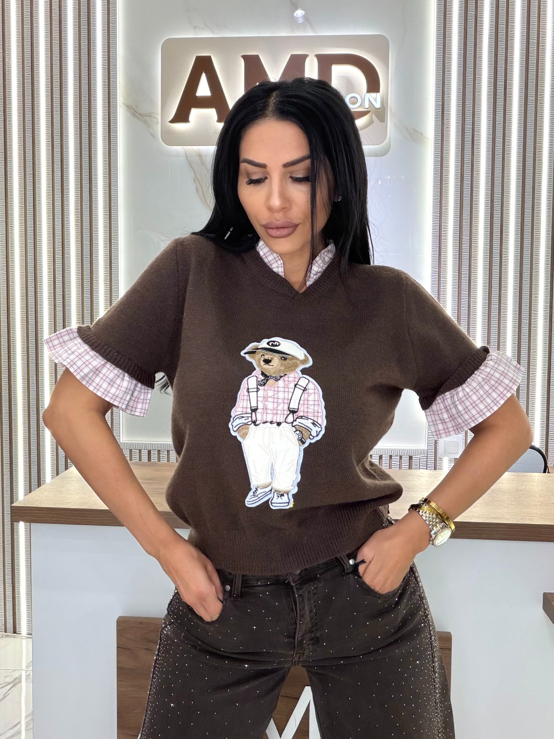 Блуза "Brown Teddy Bear"
