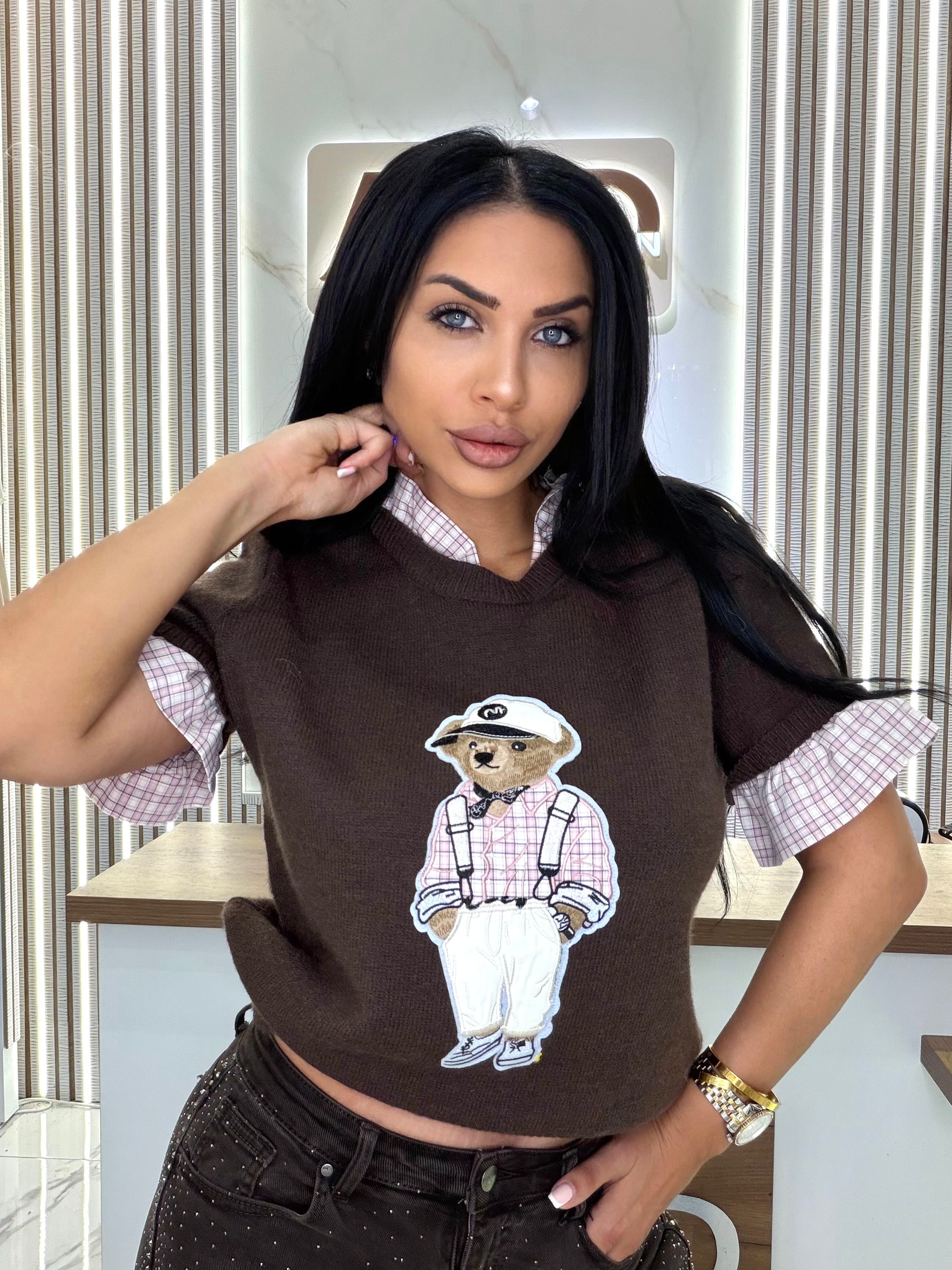 Блуза "Brown Teddy Bear"