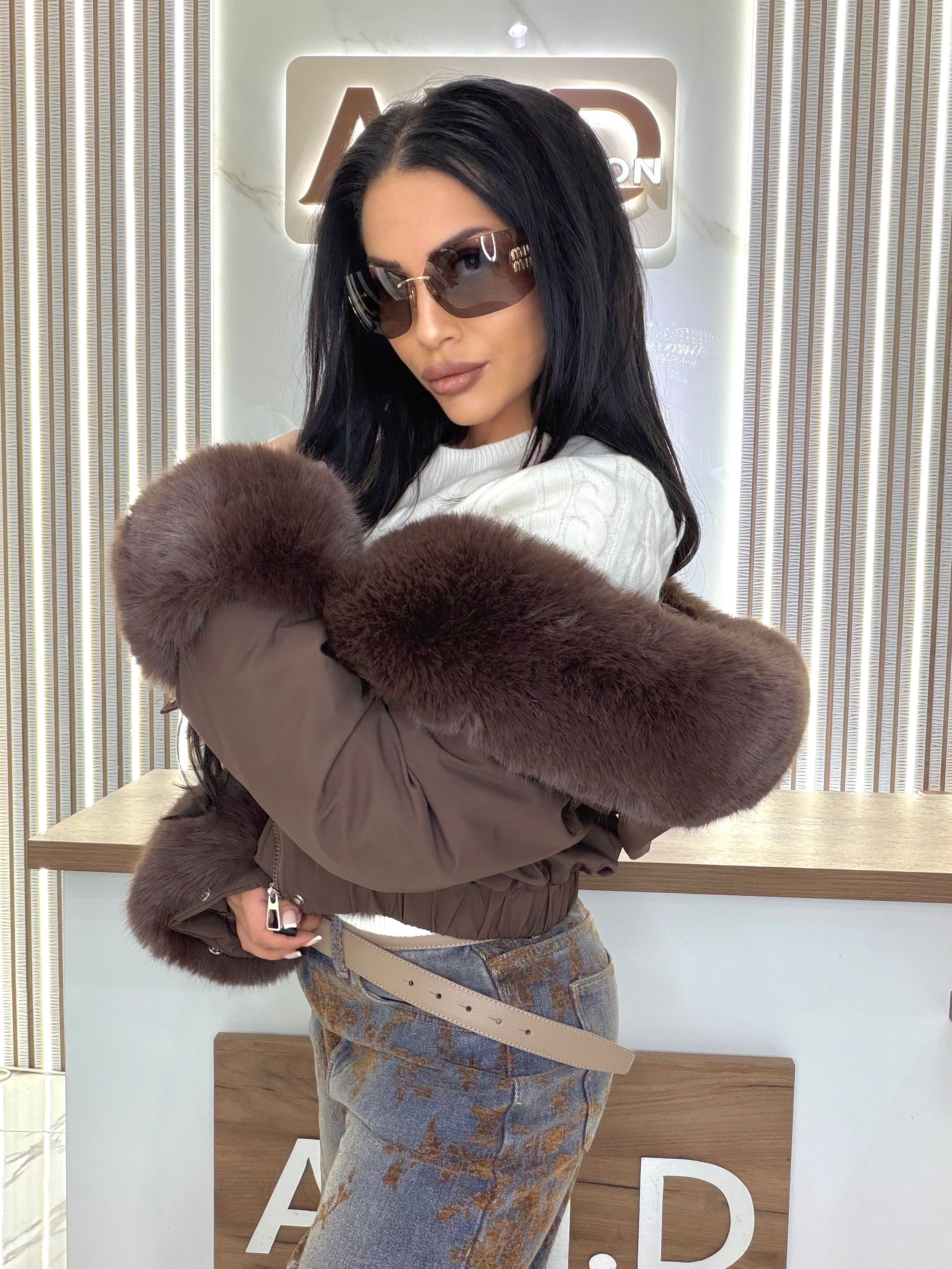 Яке с пух "WINTER JACKET BROWN"
