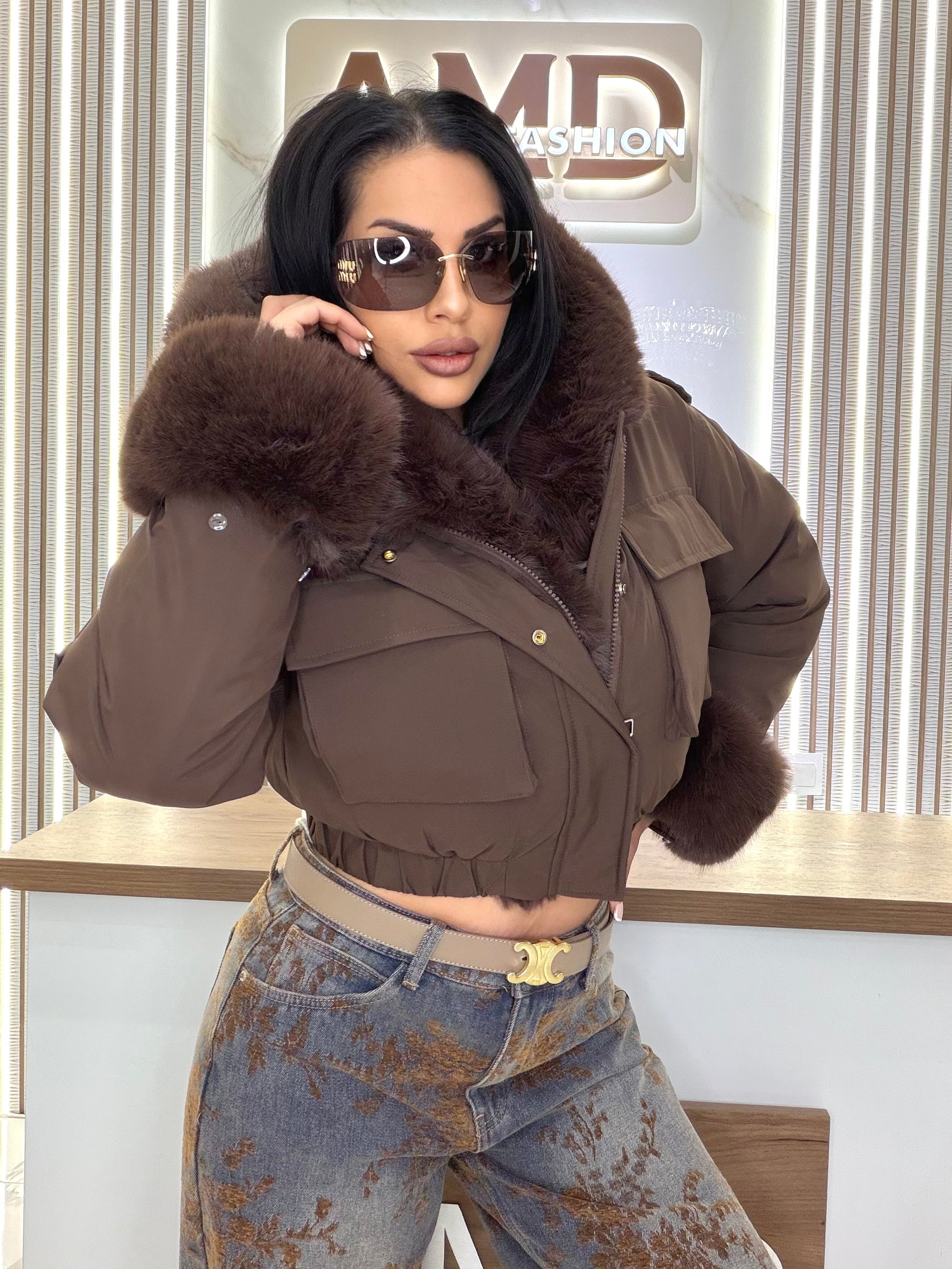Яке с пух "WINTER JACKET BROWN"