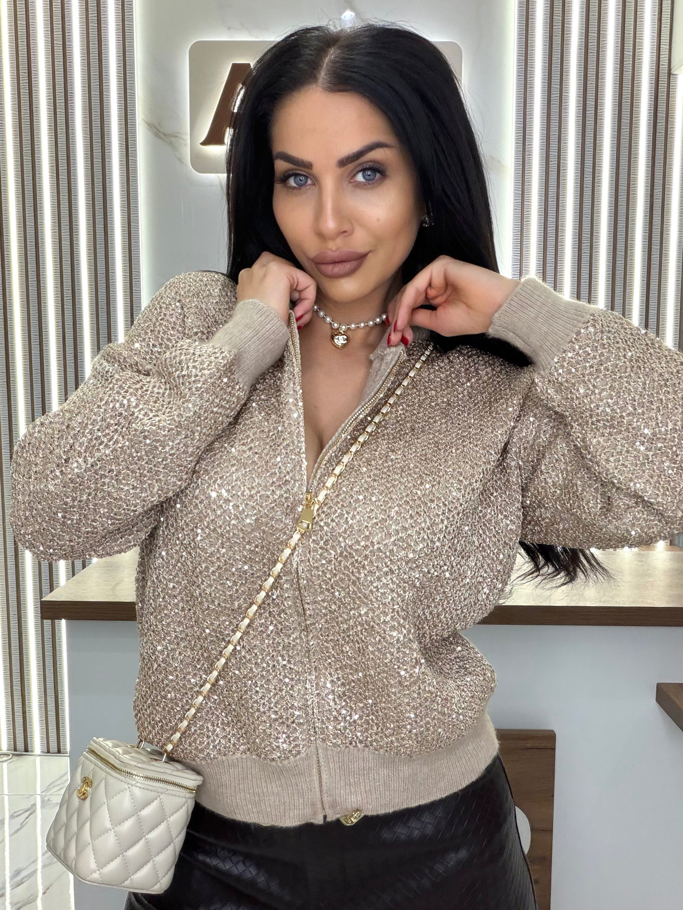 Жилетка "STAR LUXURY CARDIGAN – CREAM"