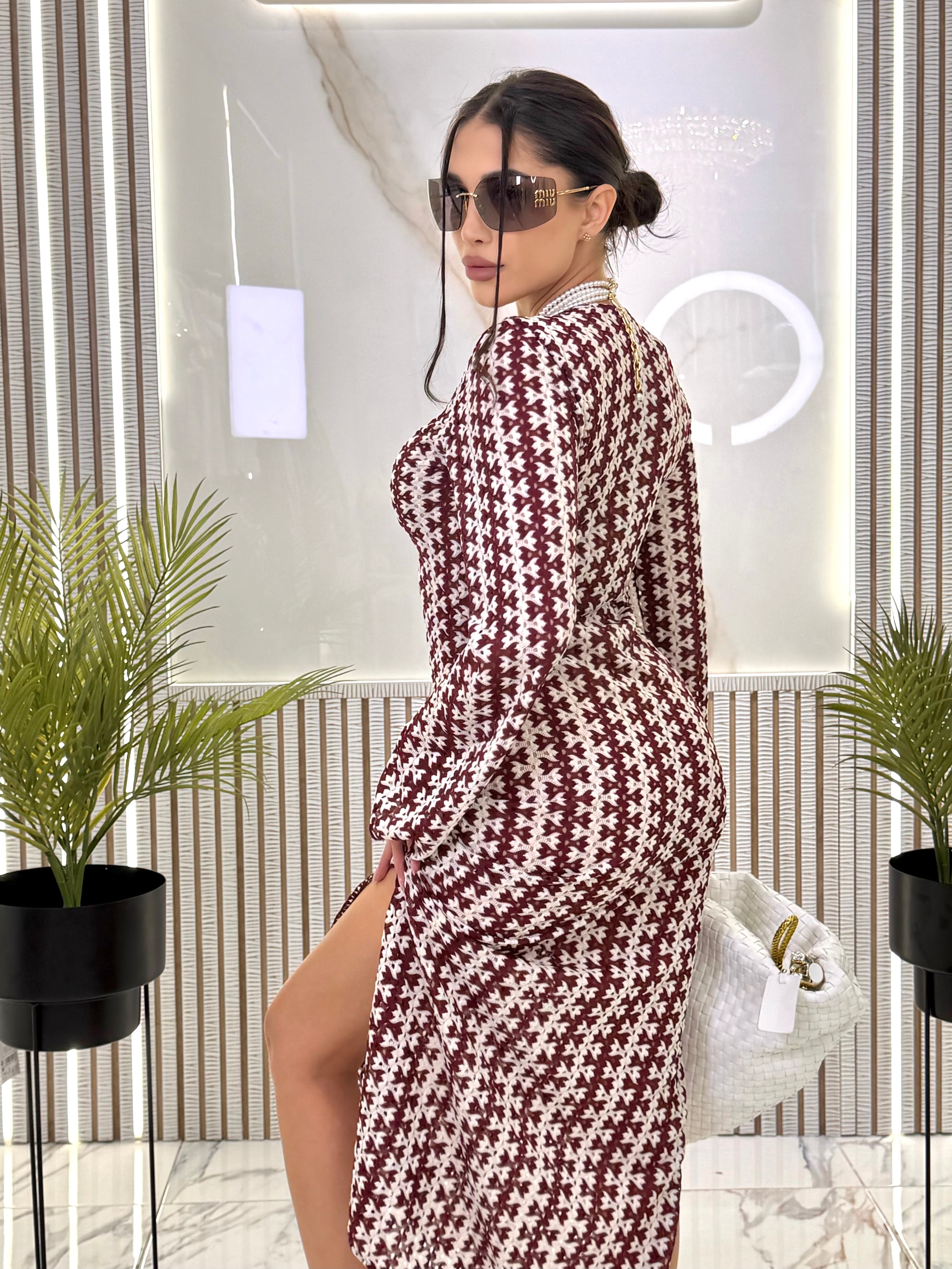 Рокля "Summer Bordo Luxury "