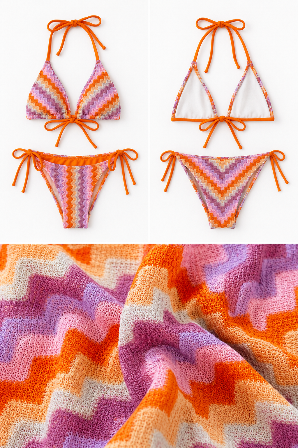 Бански "Missoni Orange"