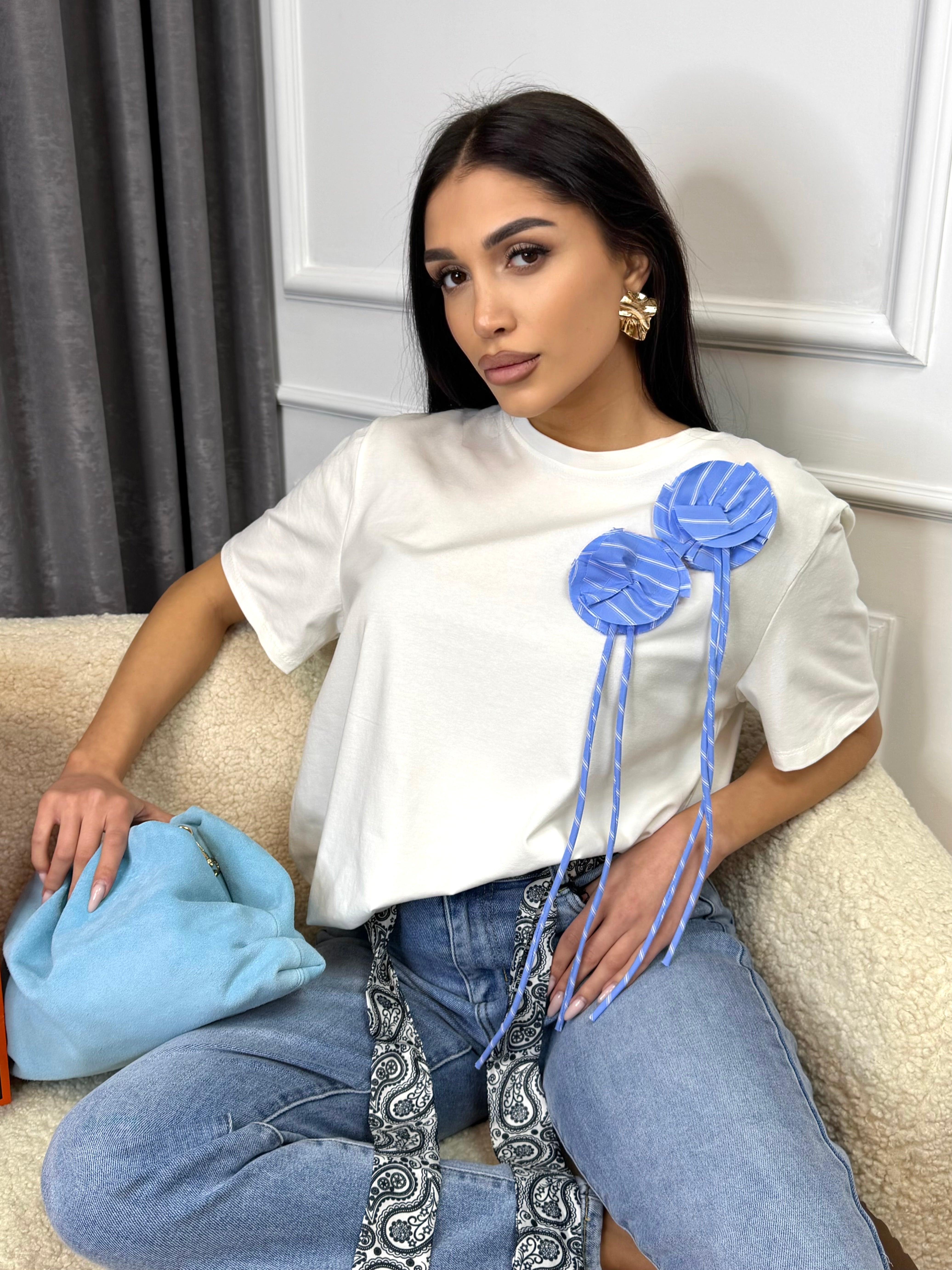 Блуза " Blue bloom"