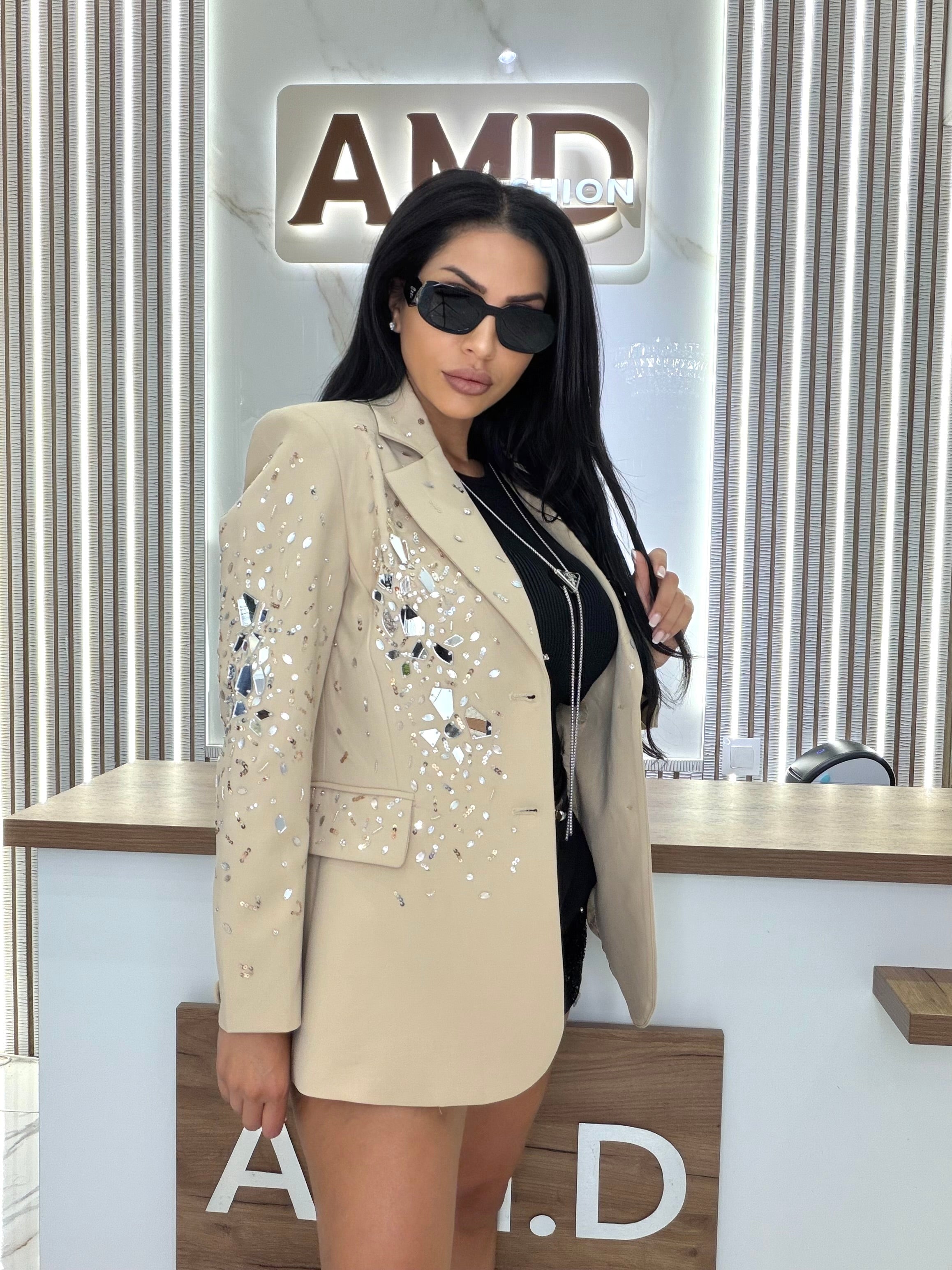 Сако" Crystal Beige Blazer "