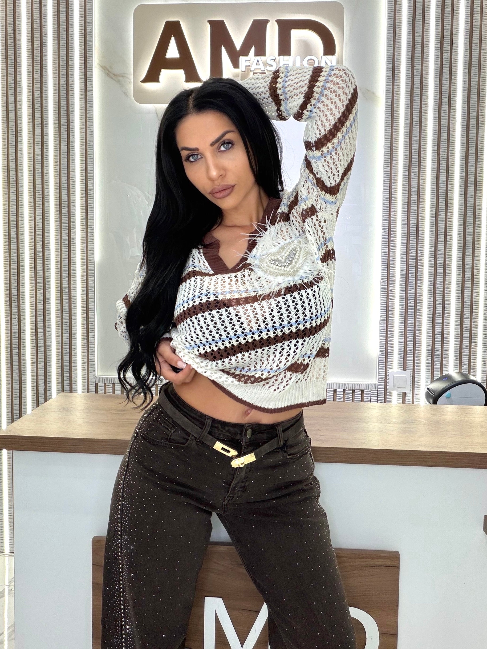 Блуза "Mocha Lace"