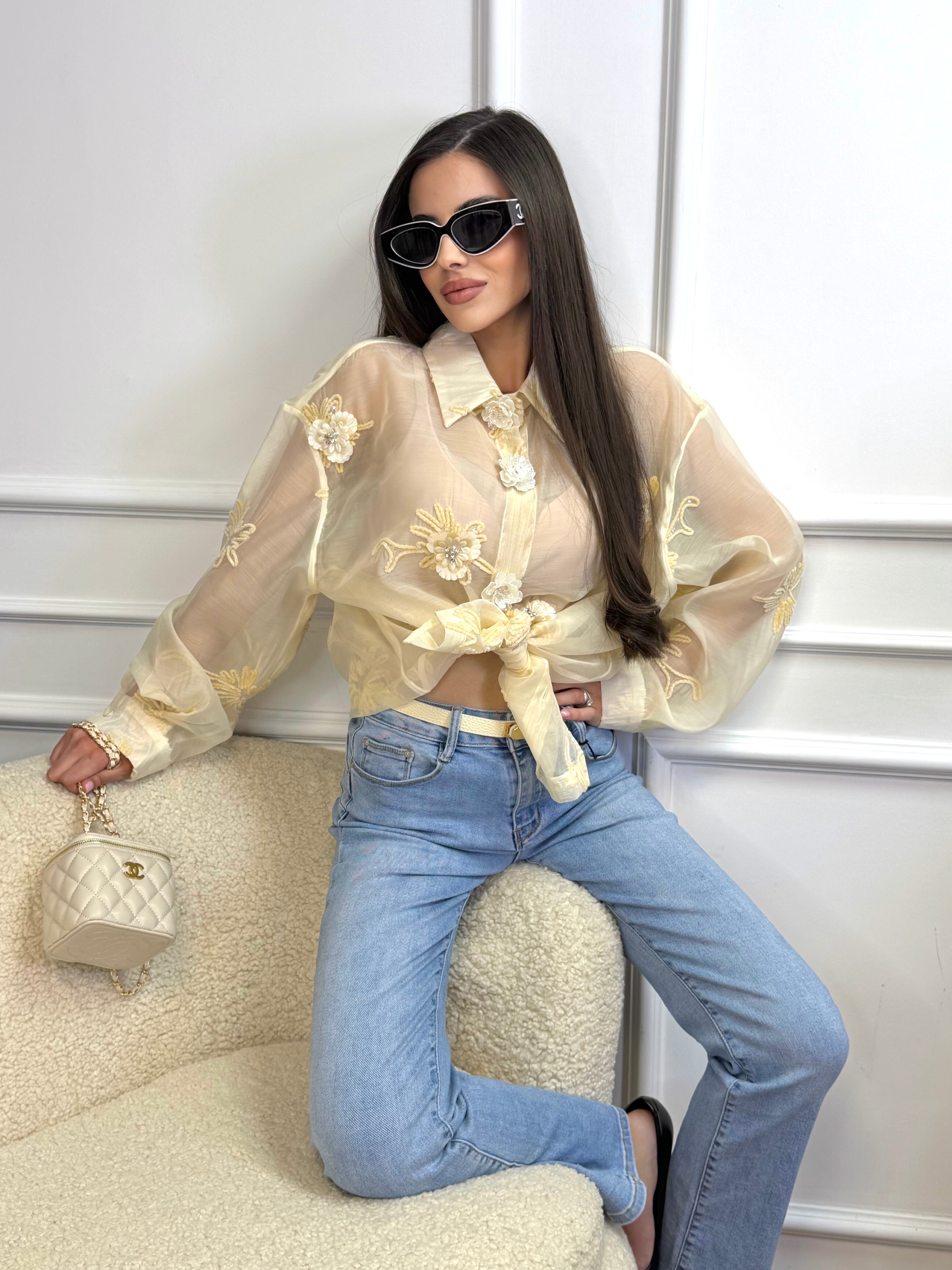Риза "" Luxury shirt beige"