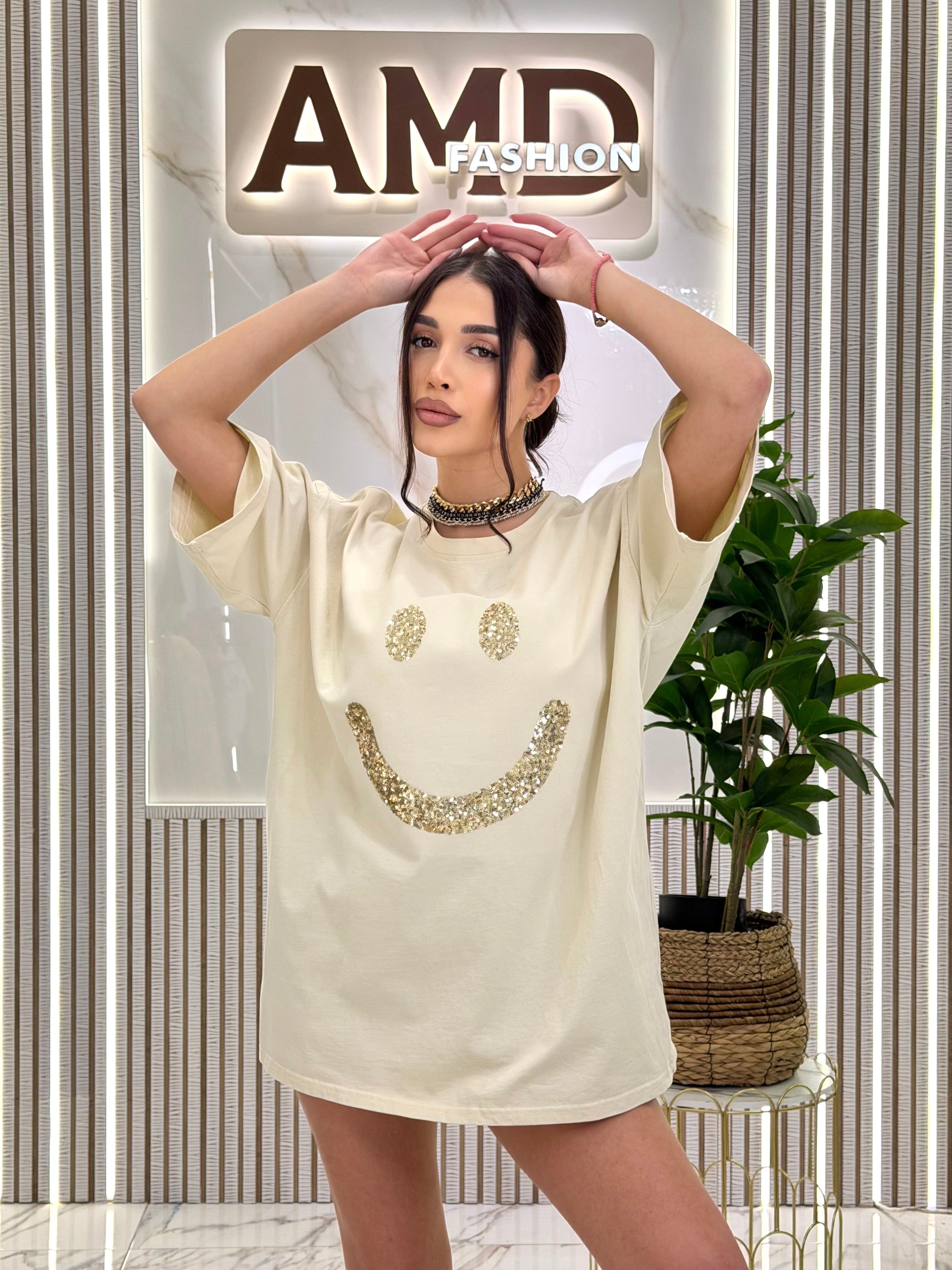 Тениска "Smile Stone Beige"