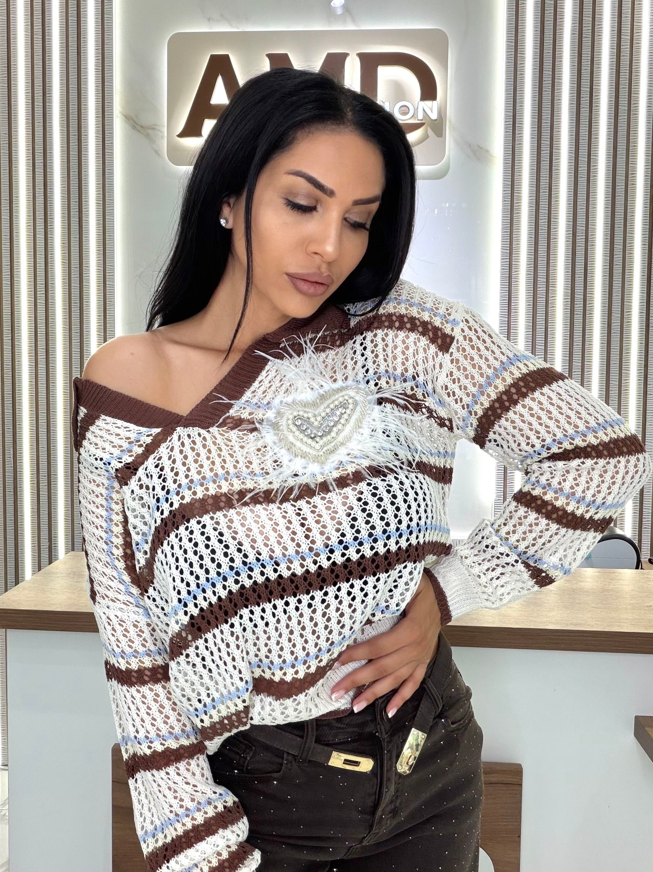 Блуза "Mocha Lace"
