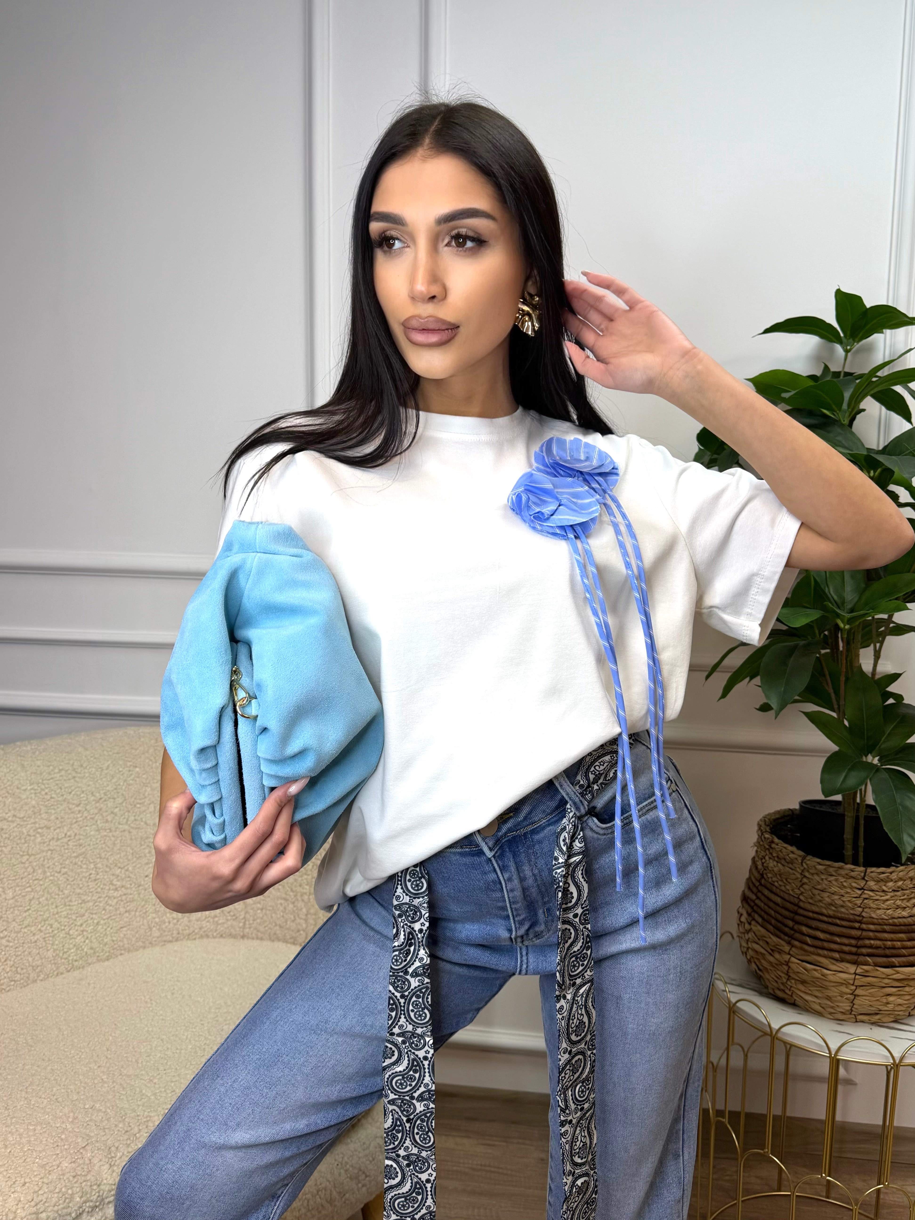 Блуза " Blue bloom"