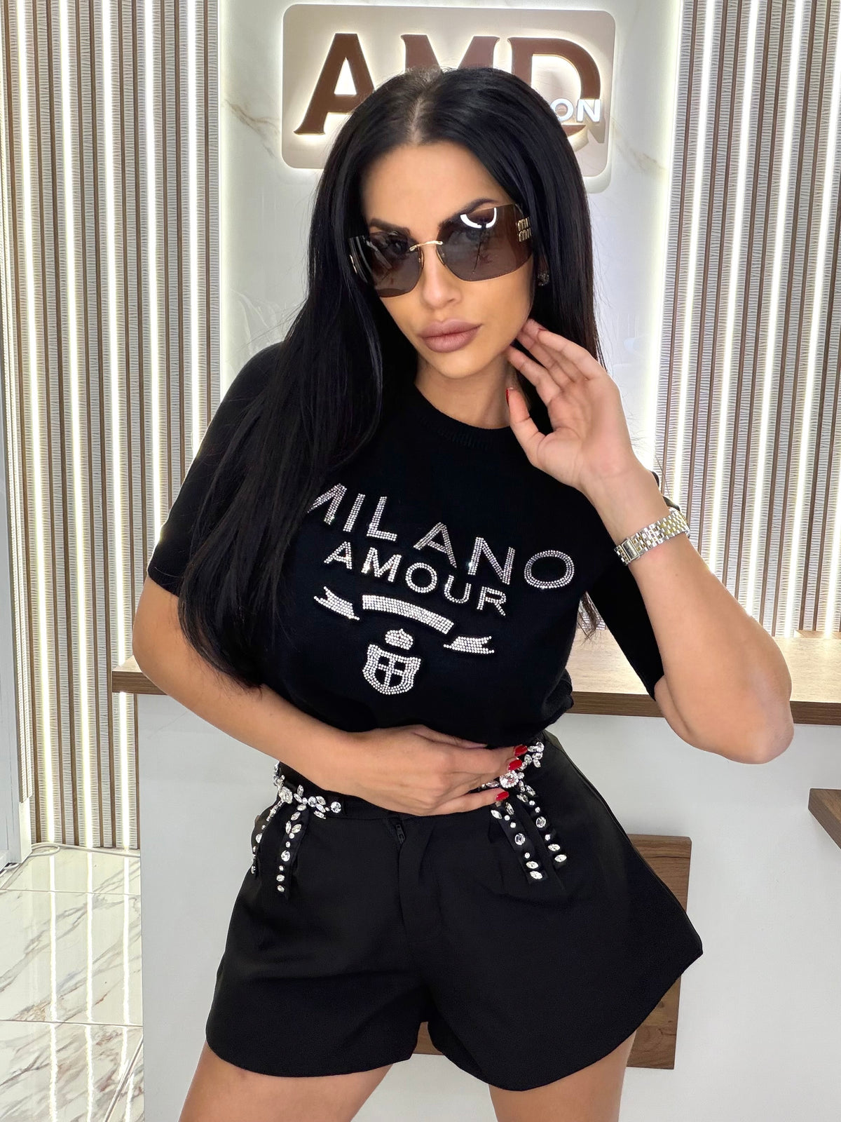 Блуза "T-SHIRT MILANO – BLACK"