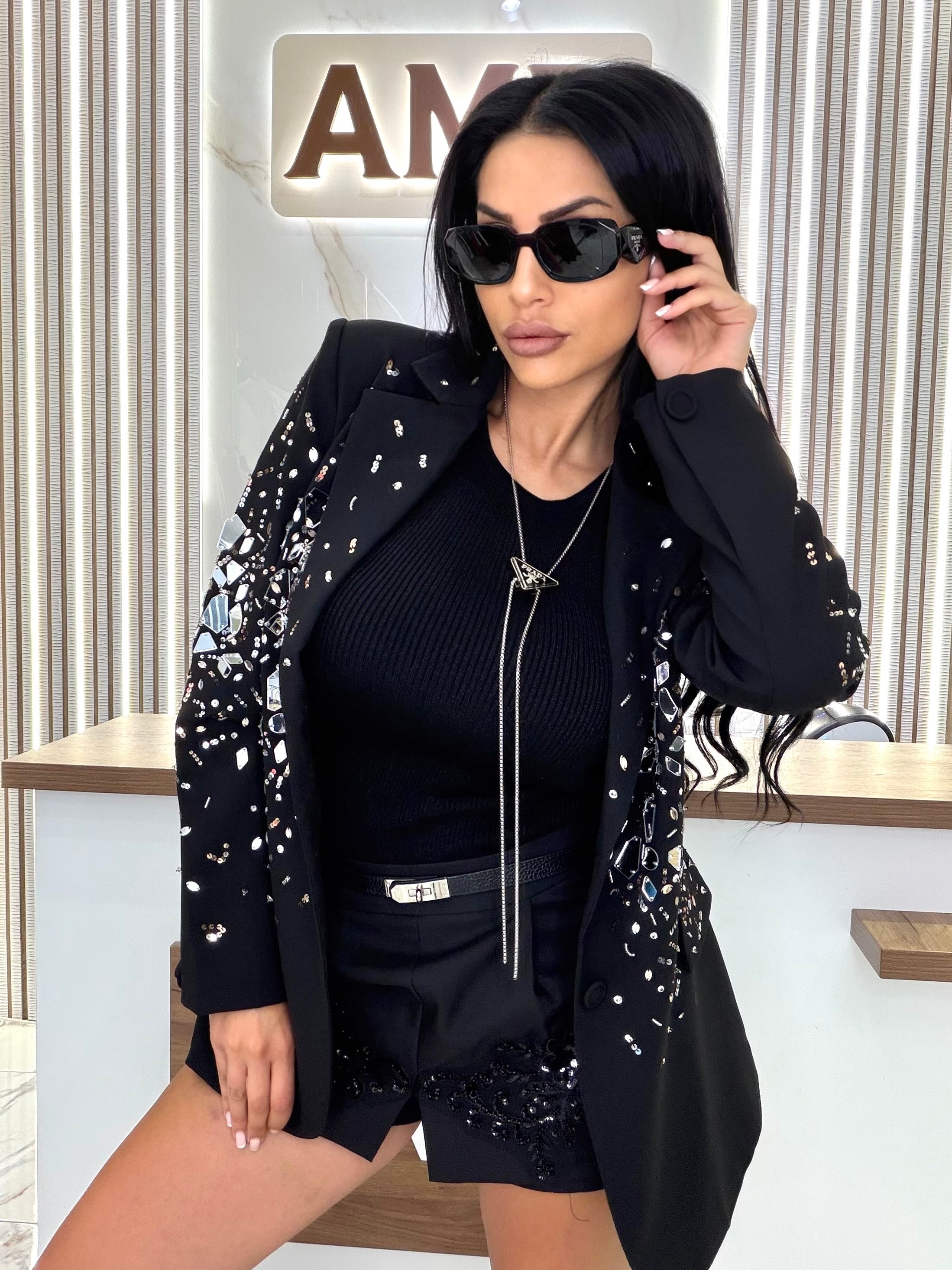 Сако "Crystal Black Blazer "