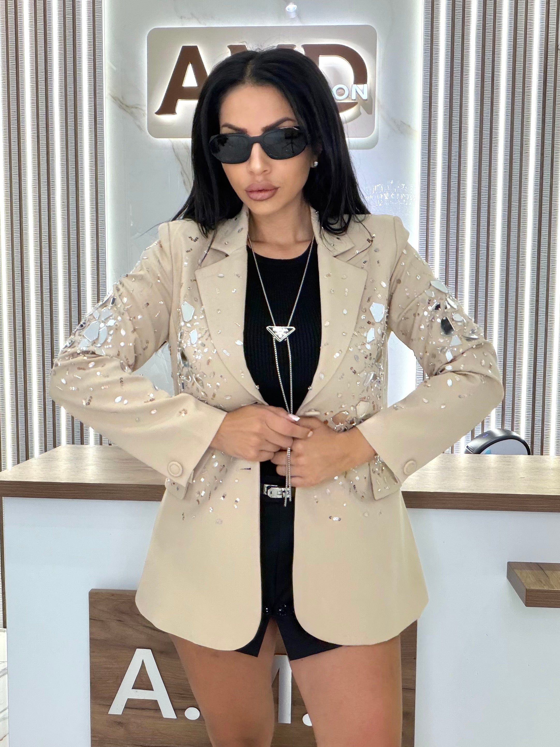 Сако" Crystal Beige Blazer "