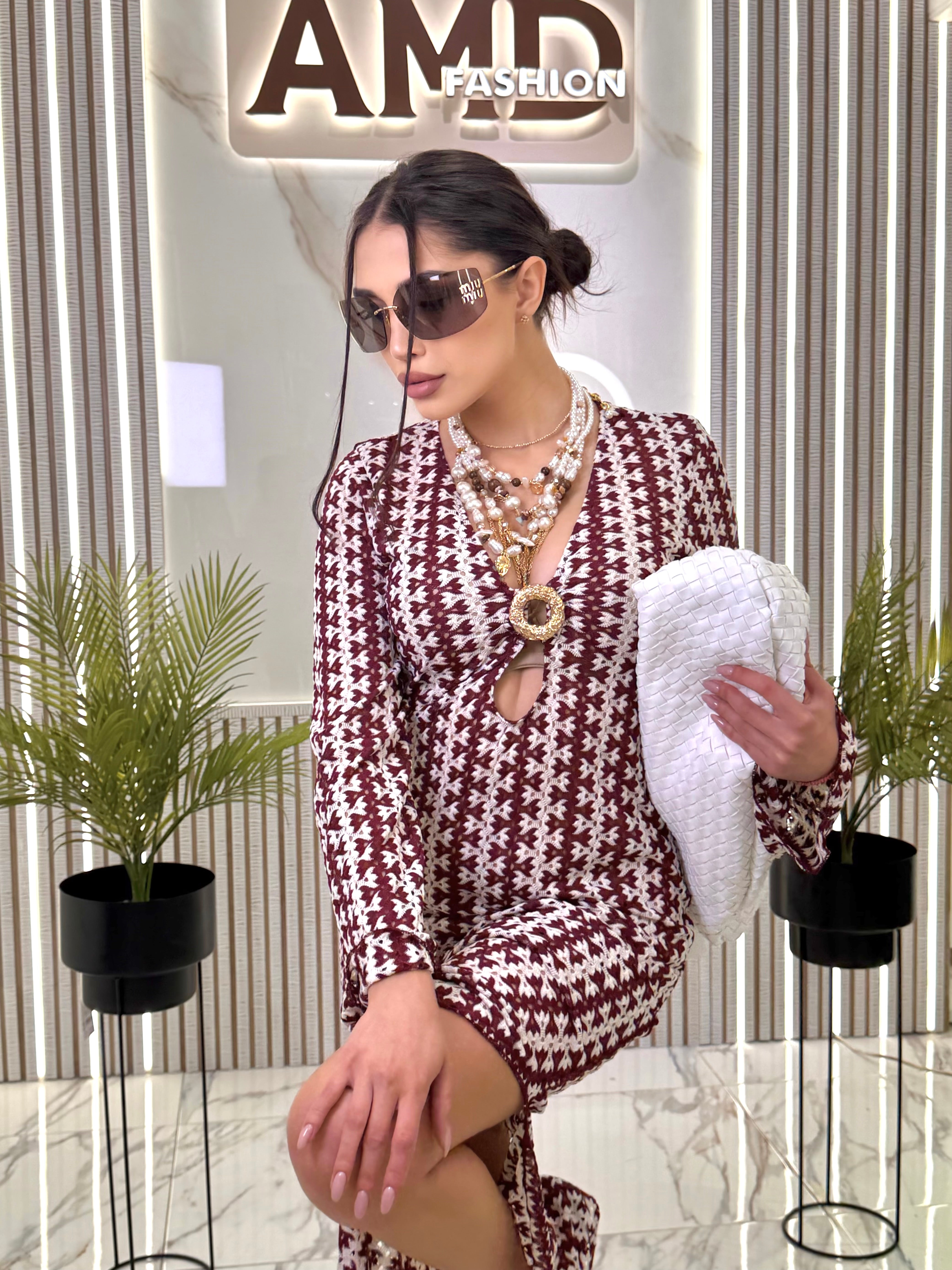 Рокля "Summer Bordo Luxury "