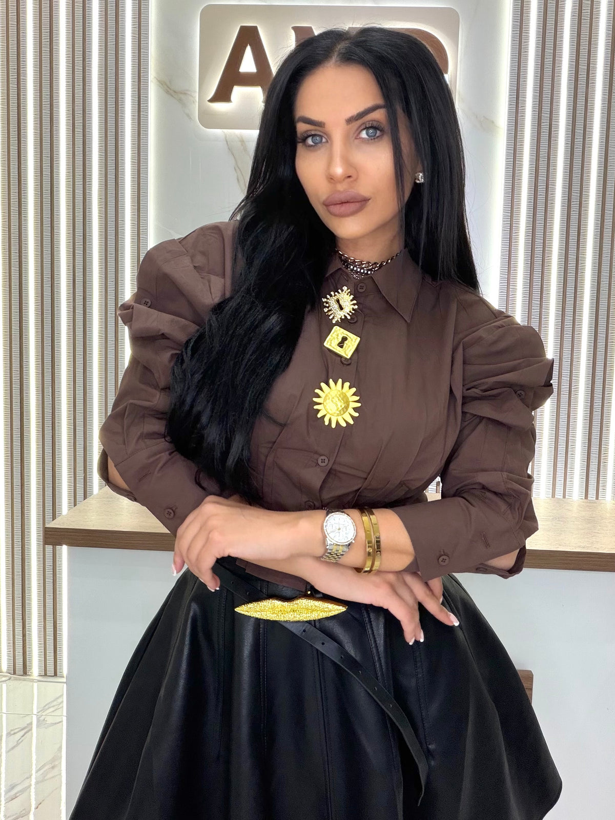 Риза "BROWN AURELIA"
