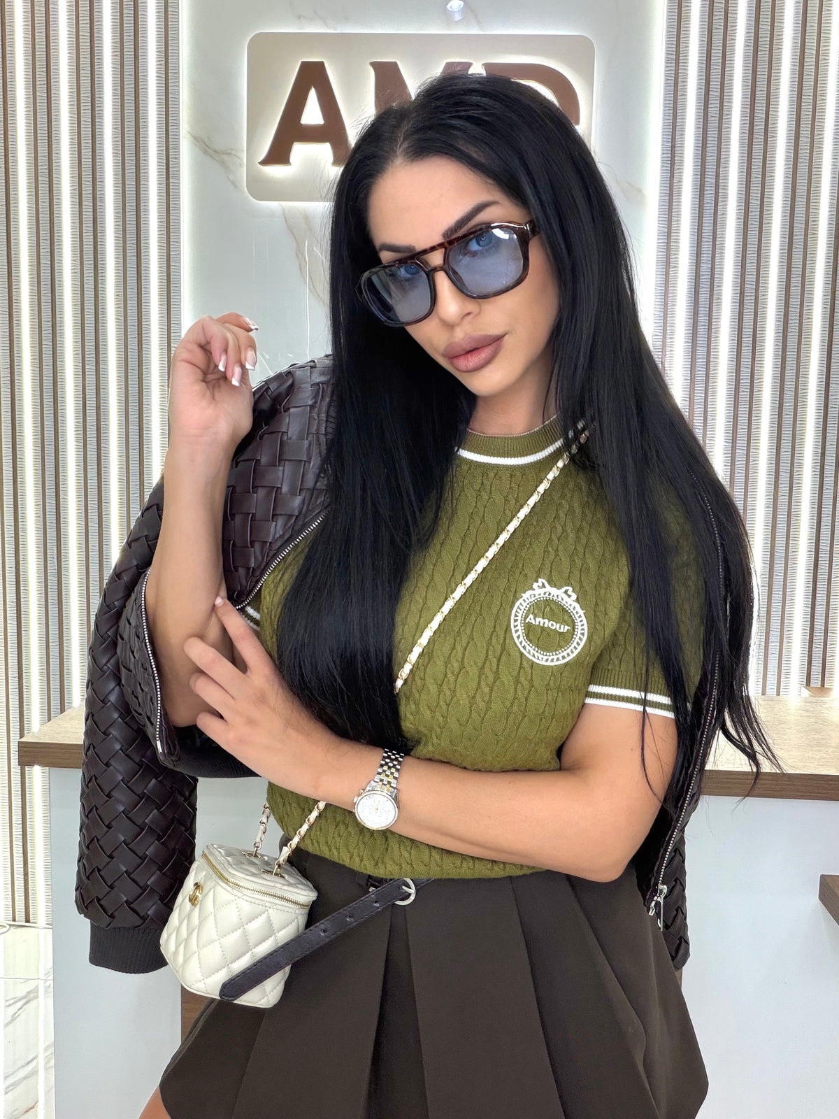 Блуза "MONACO OLIVE"