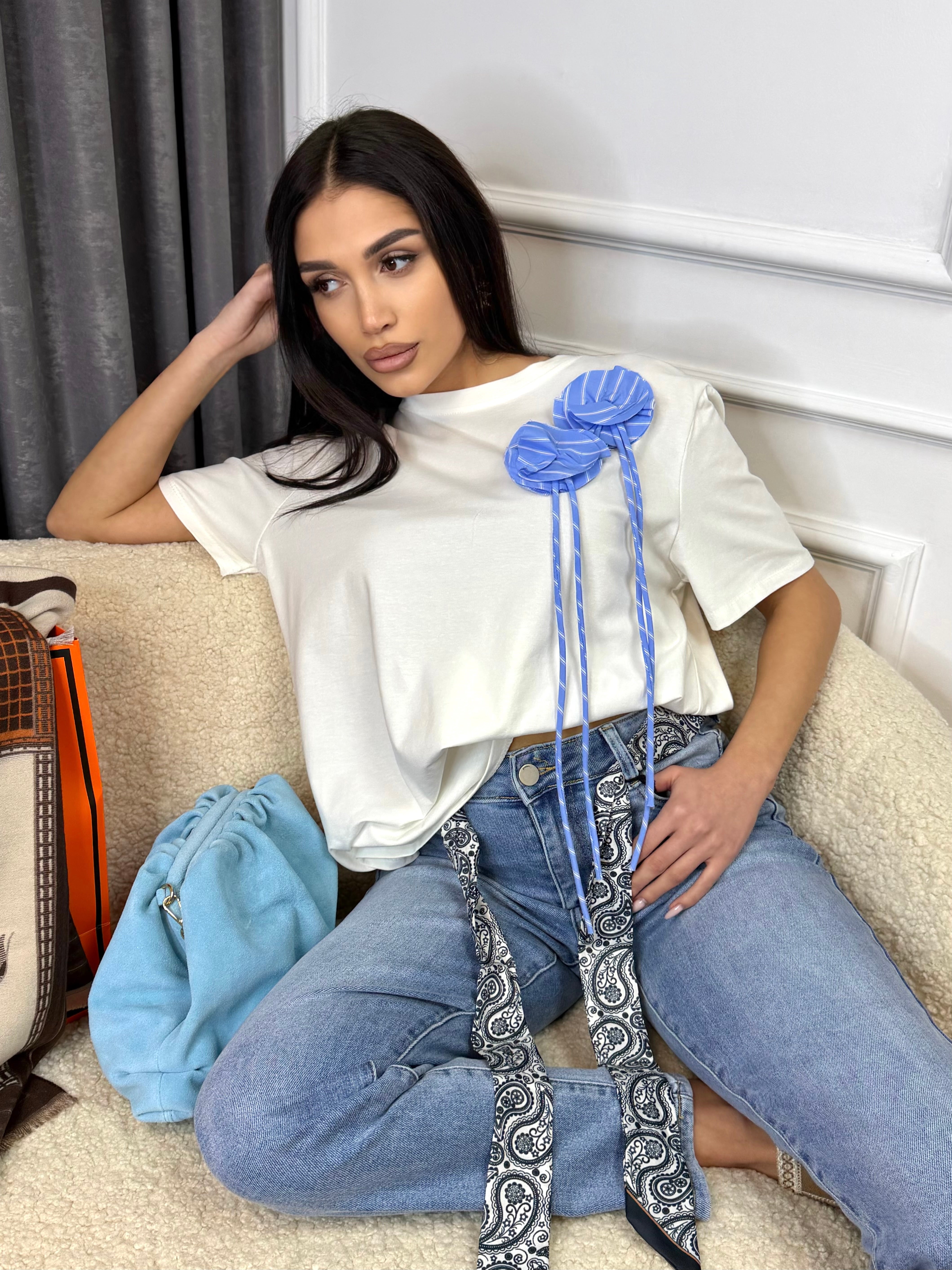 Блуза " Blue bloom"