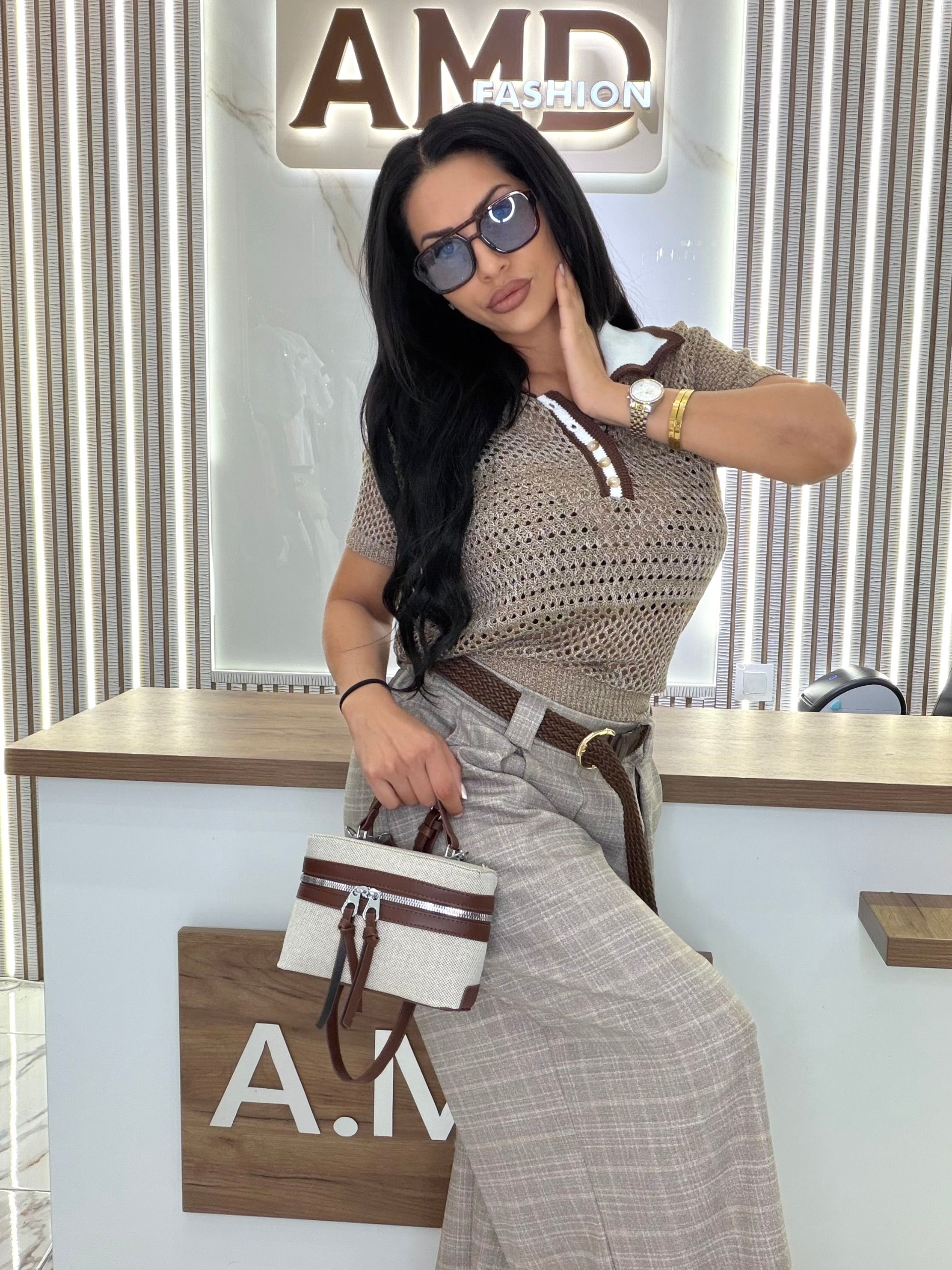Блуза "Mesh Elegance "