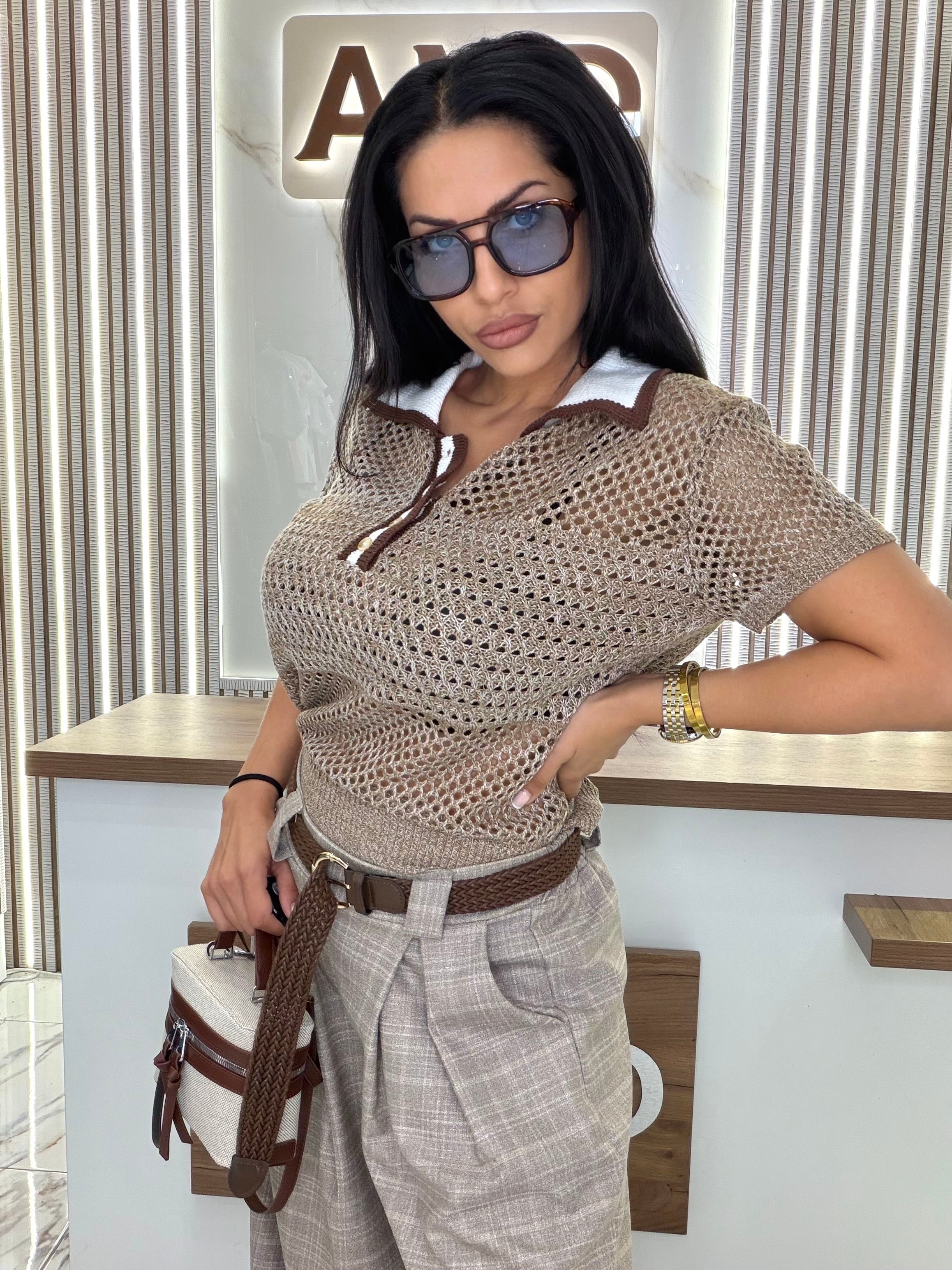 Блуза "Mesh Elegance "