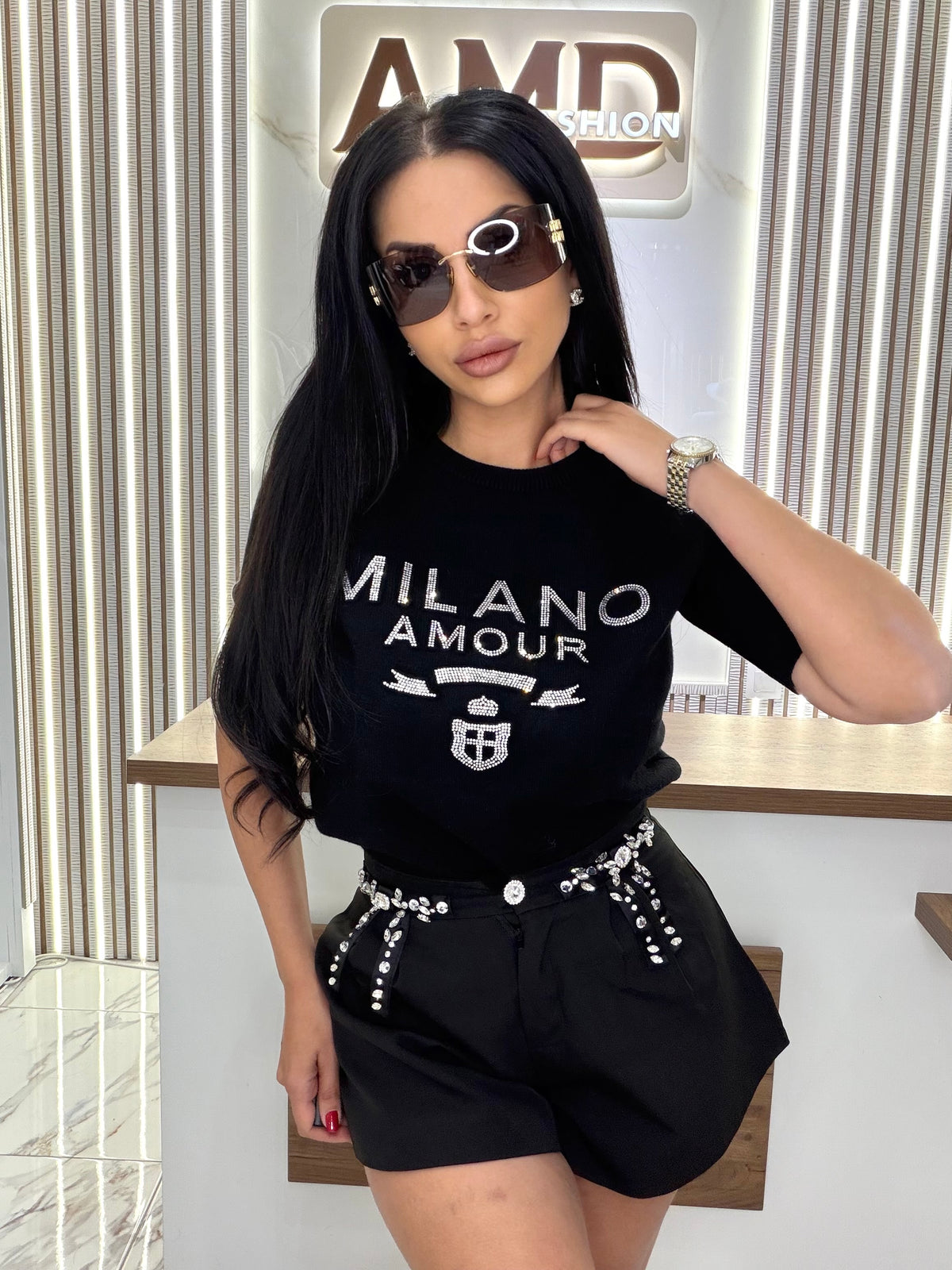 Блуза "T-SHIRT MILANO – BLACK"