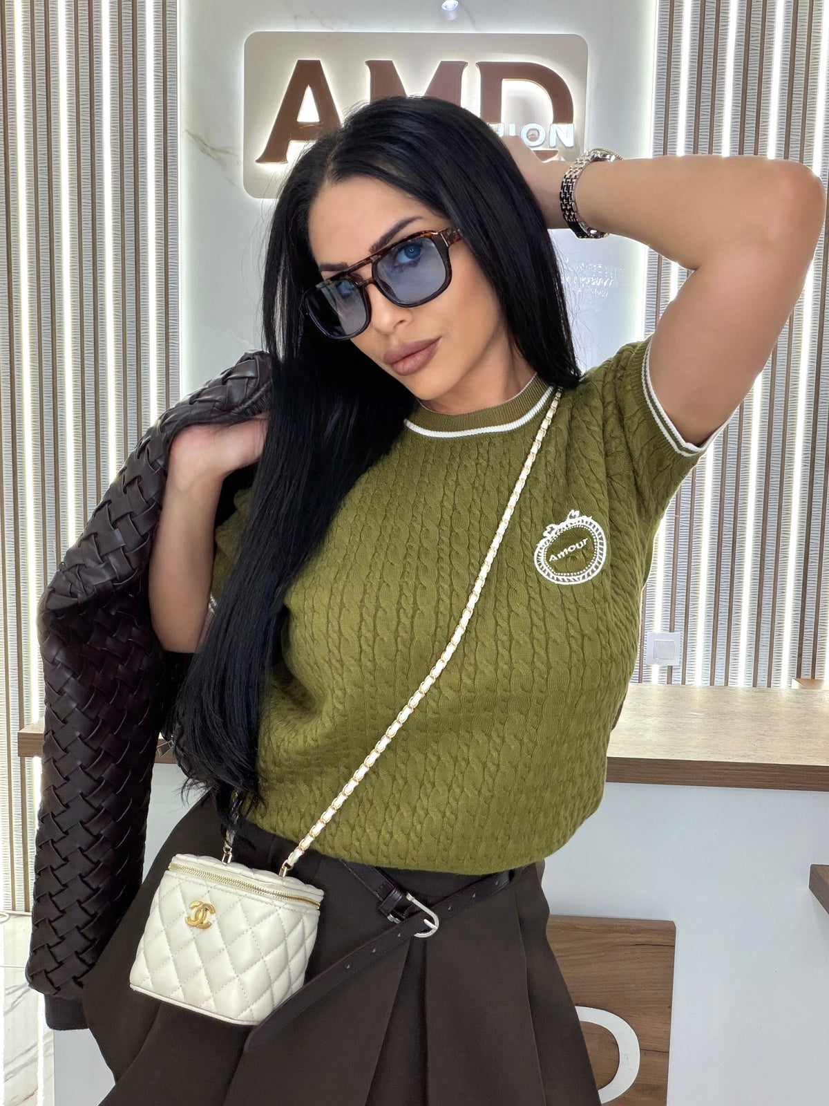 Блуза "MONACO OLIVE"