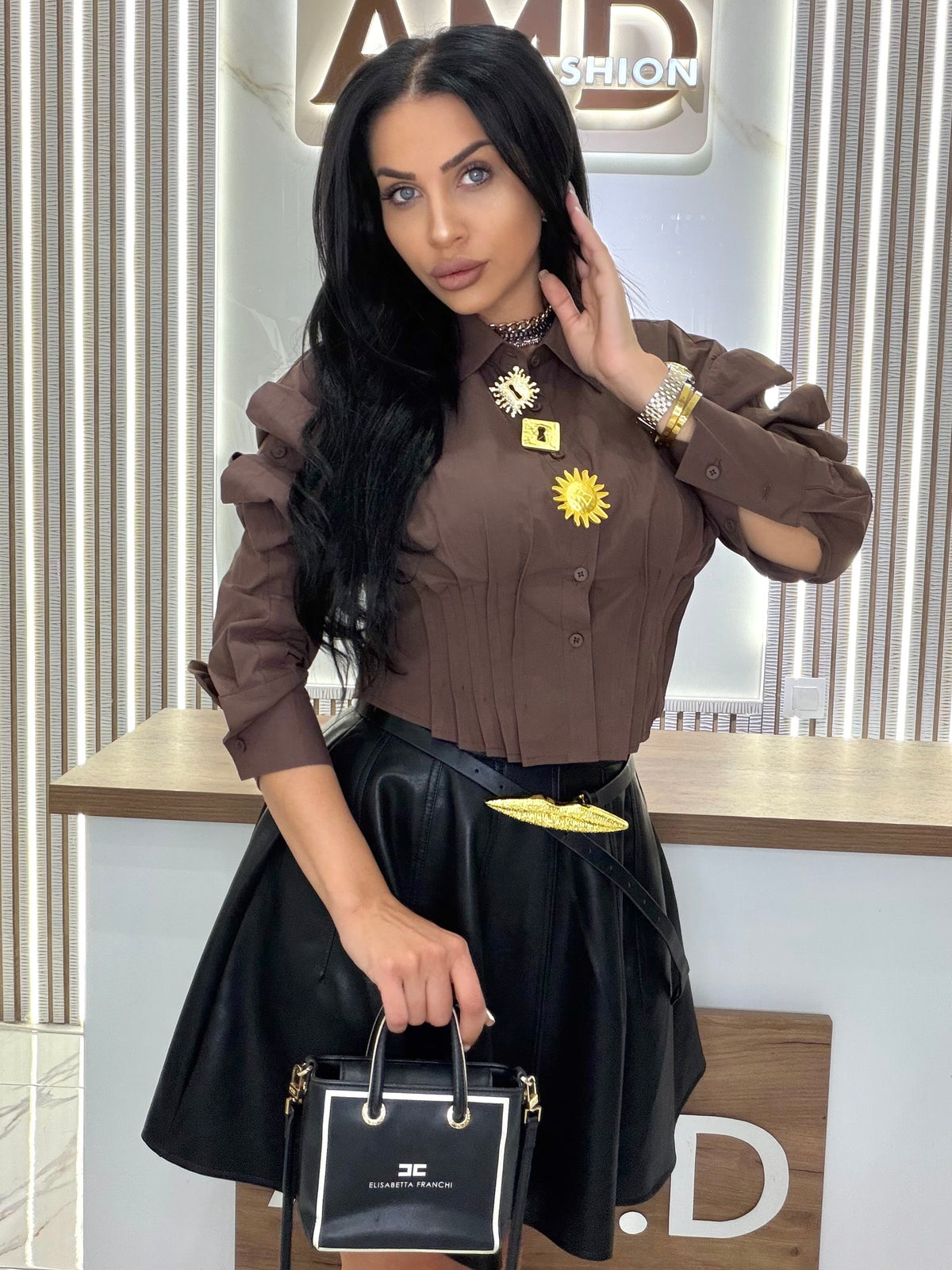 Риза "BROWN AURELIA"