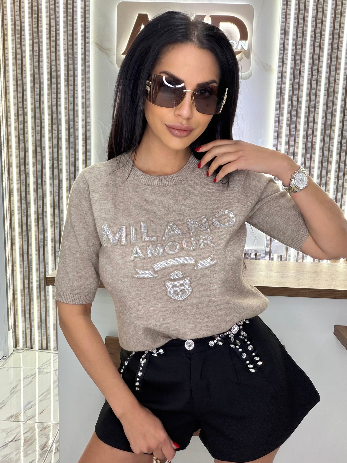 Блуза "T-SHIRT MILANO – CREAM"