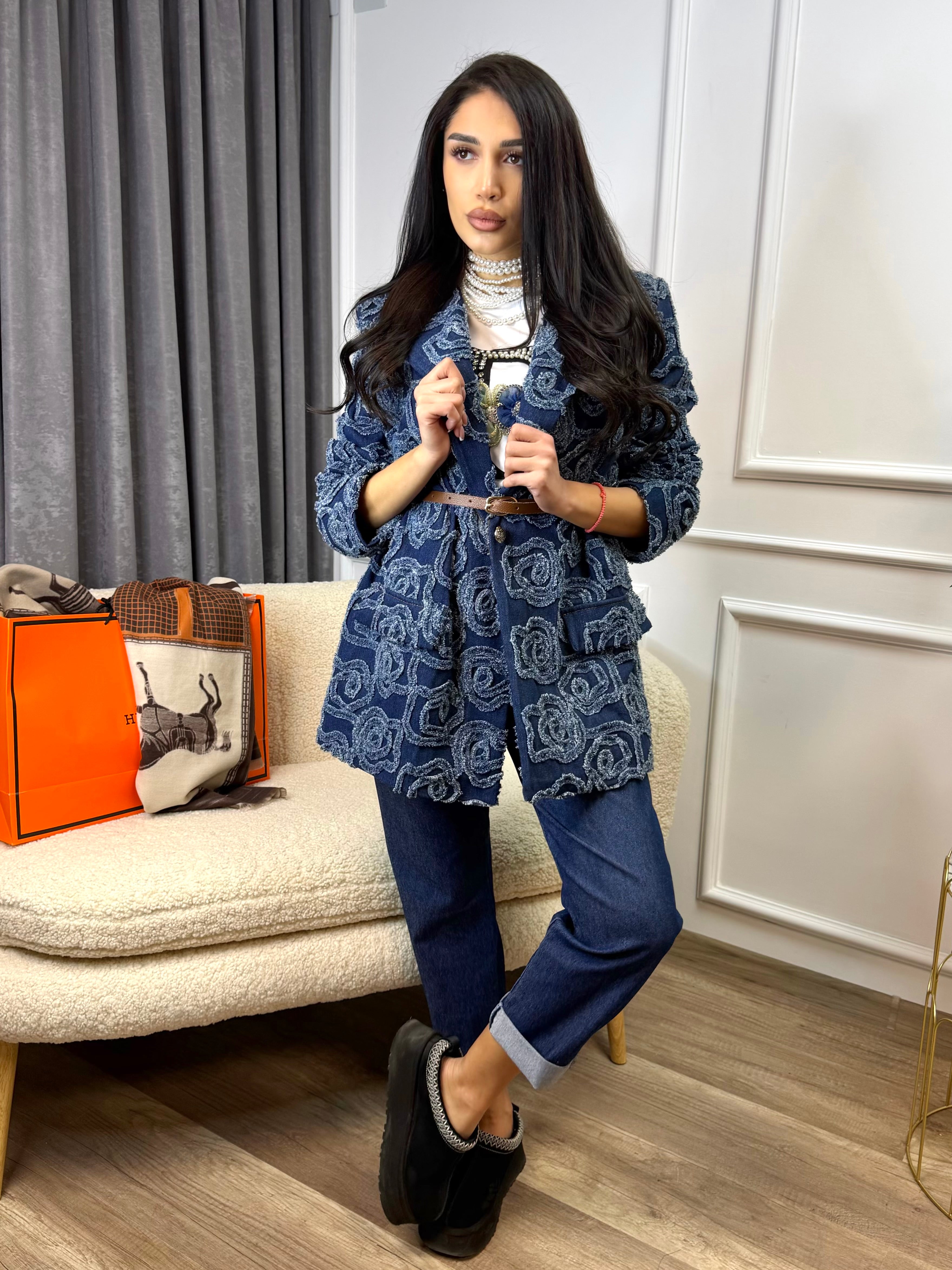 Дънков комплект „Denim Roses“