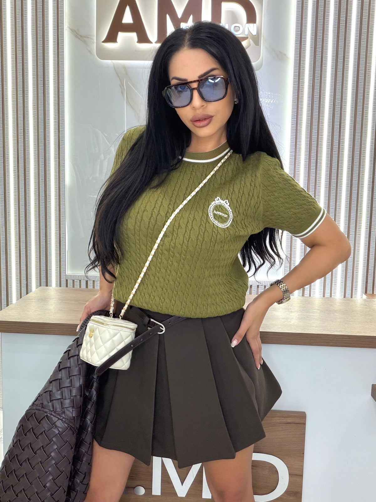 Блуза "MONACO OLIVE"