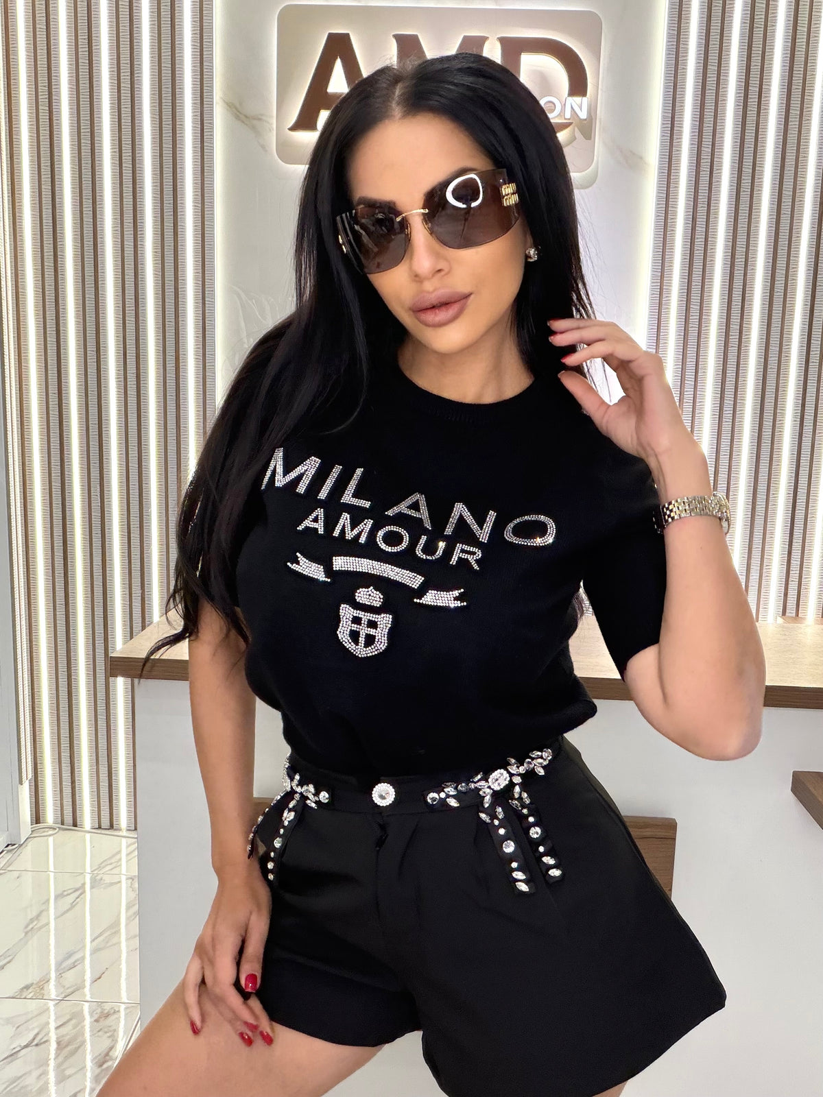 Блуза "T-SHIRT MILANO – BLACK"