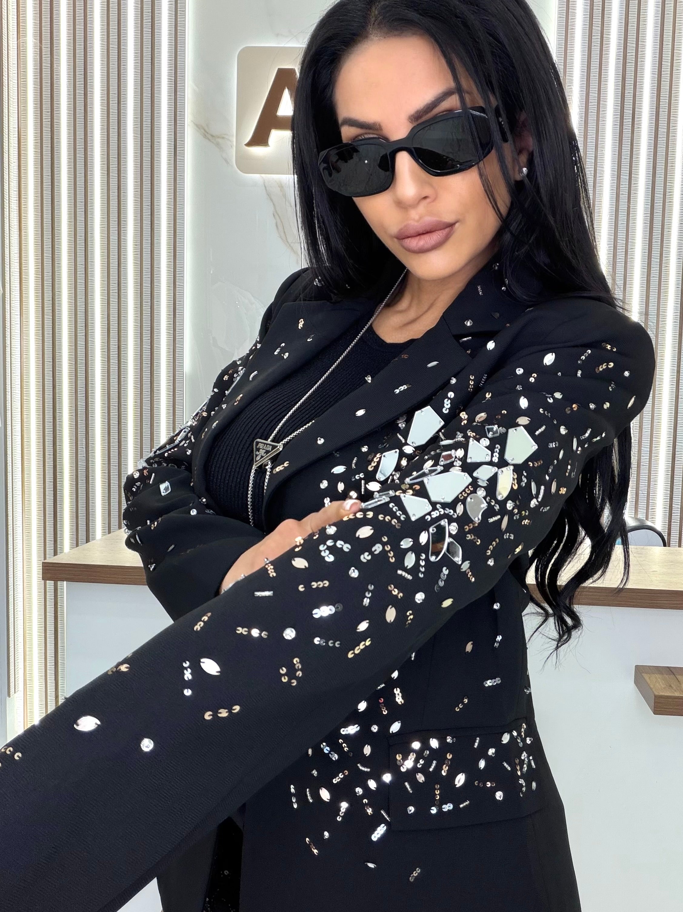 Сако "Crystal Black Blazer "