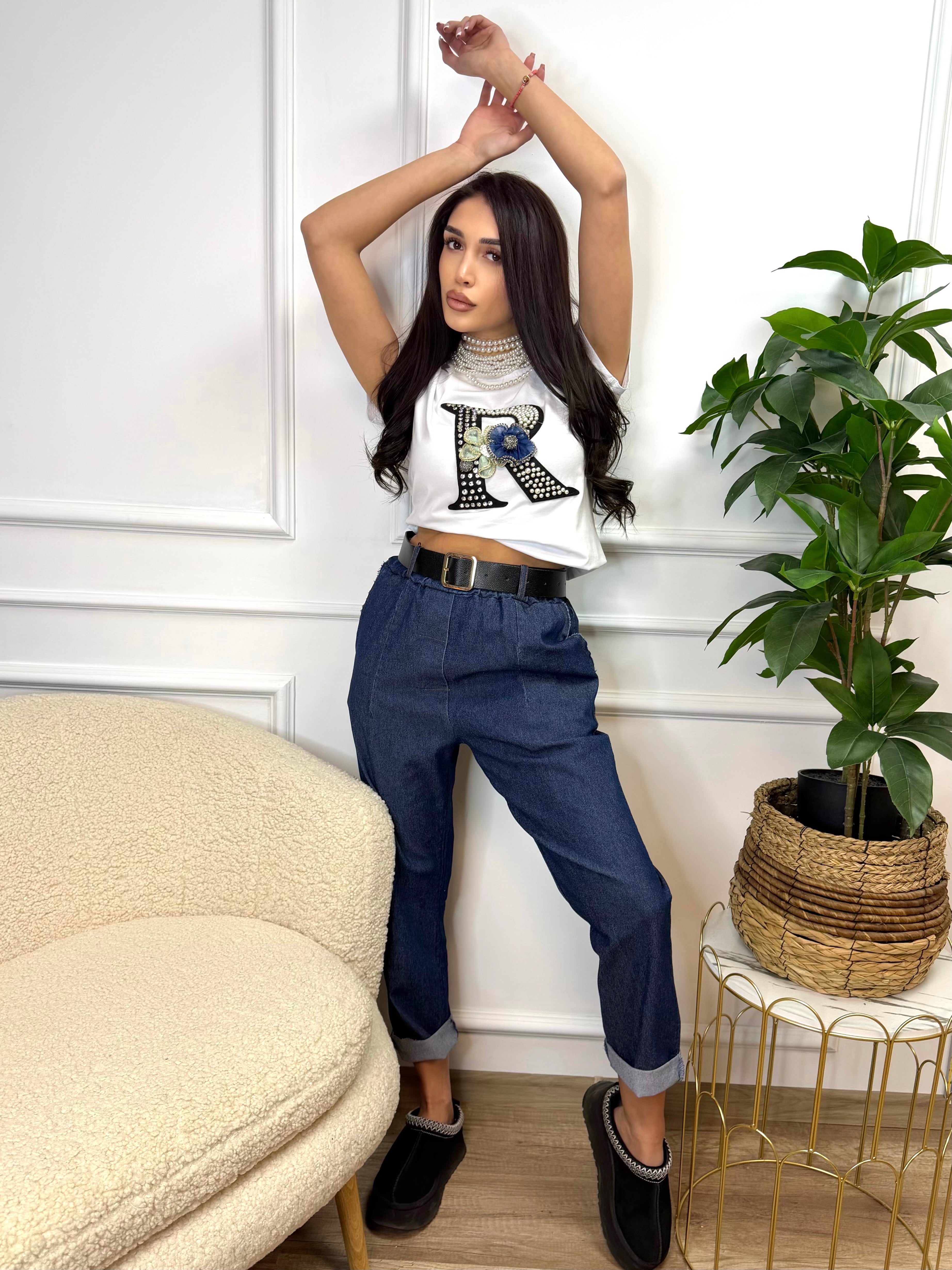 Дънков комплект „Denim Roses“