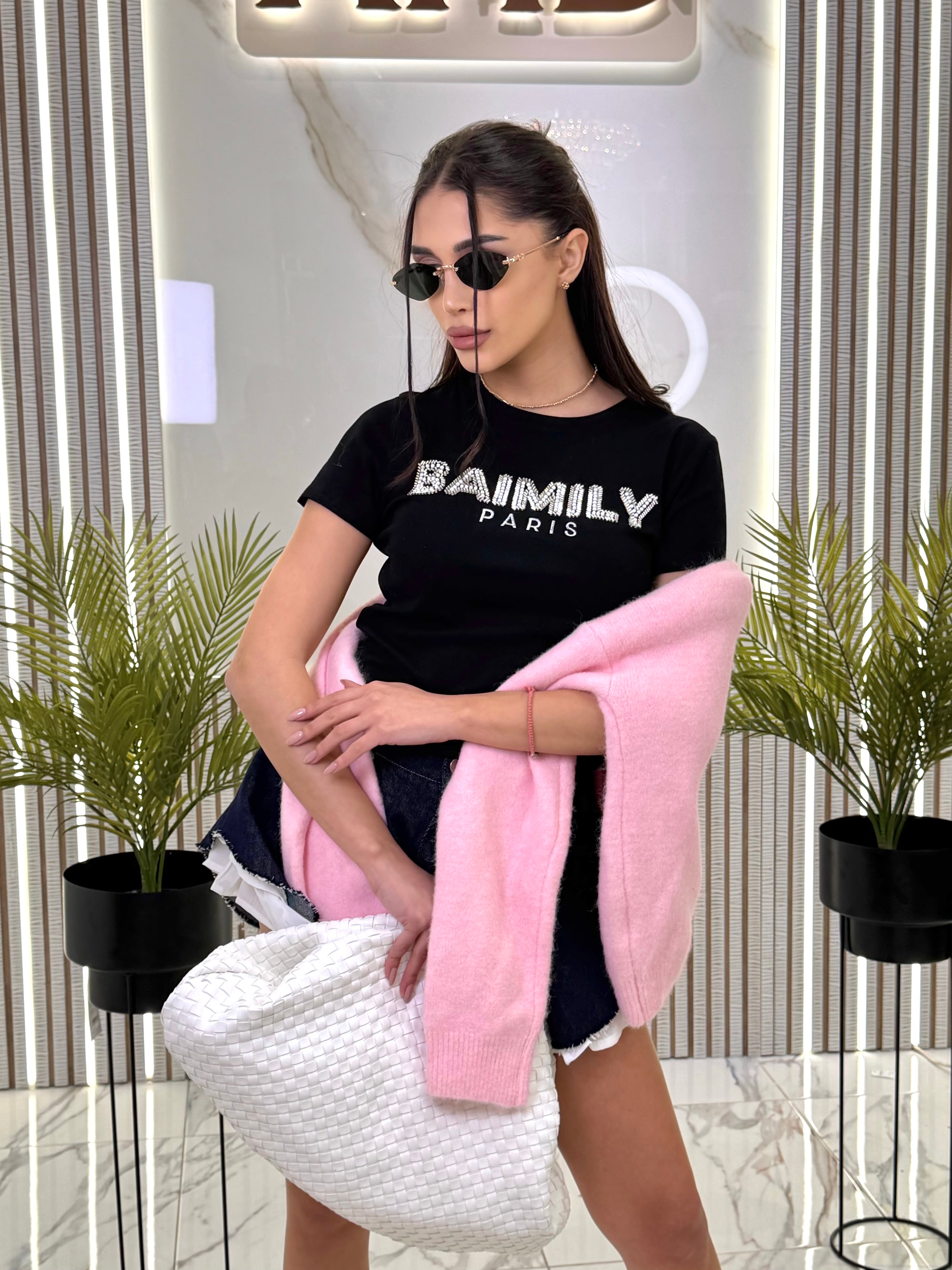 Тениска "Baimily black "
