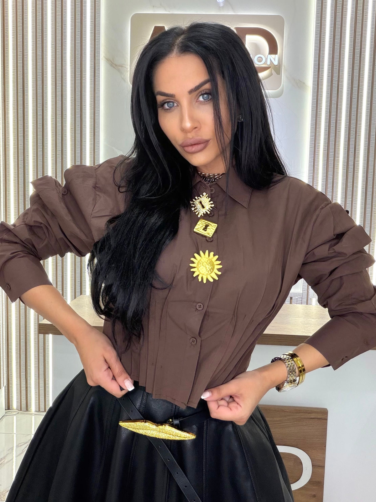Риза "BROWN AURELIA"
