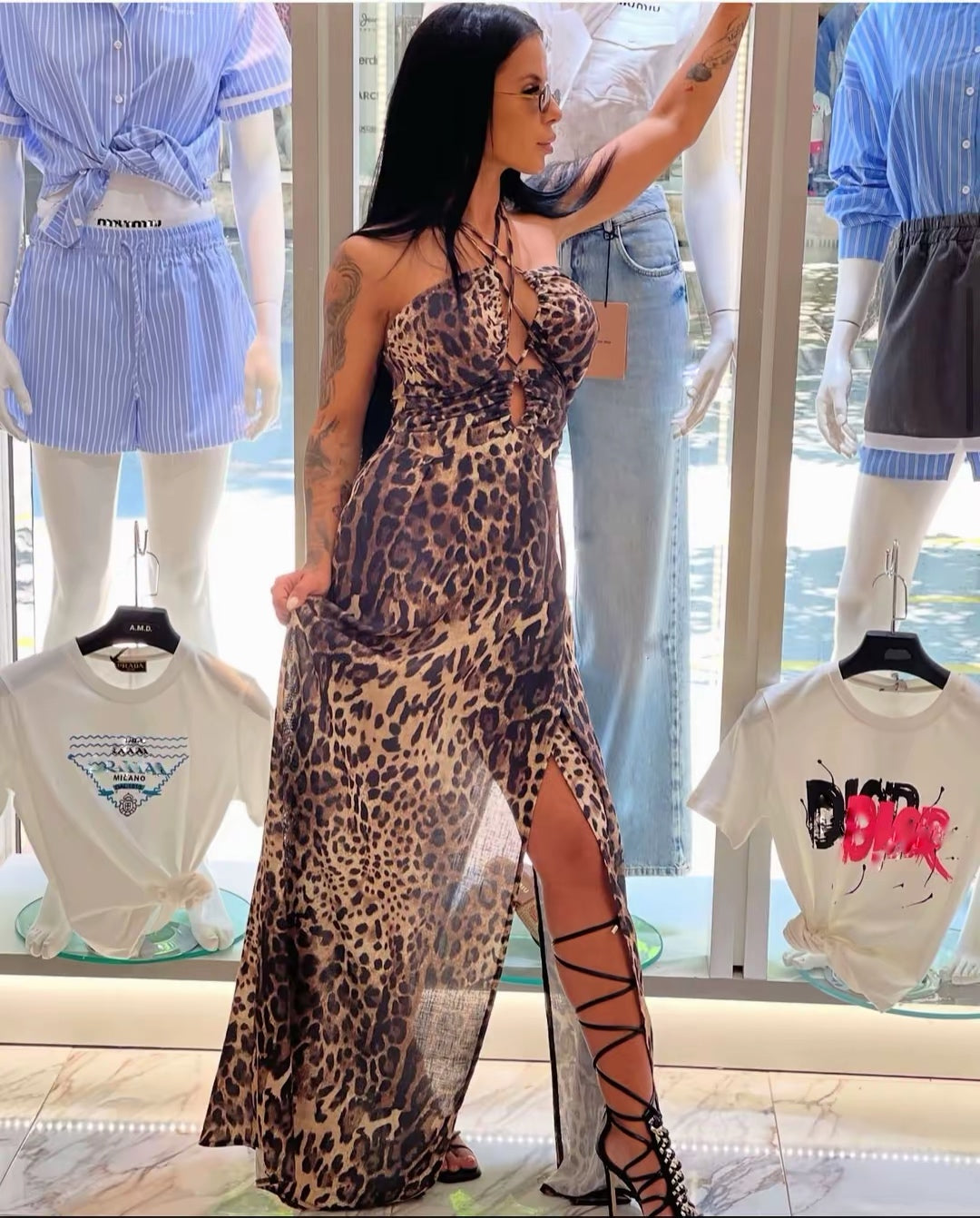 Рокля "Leopard Temptation "