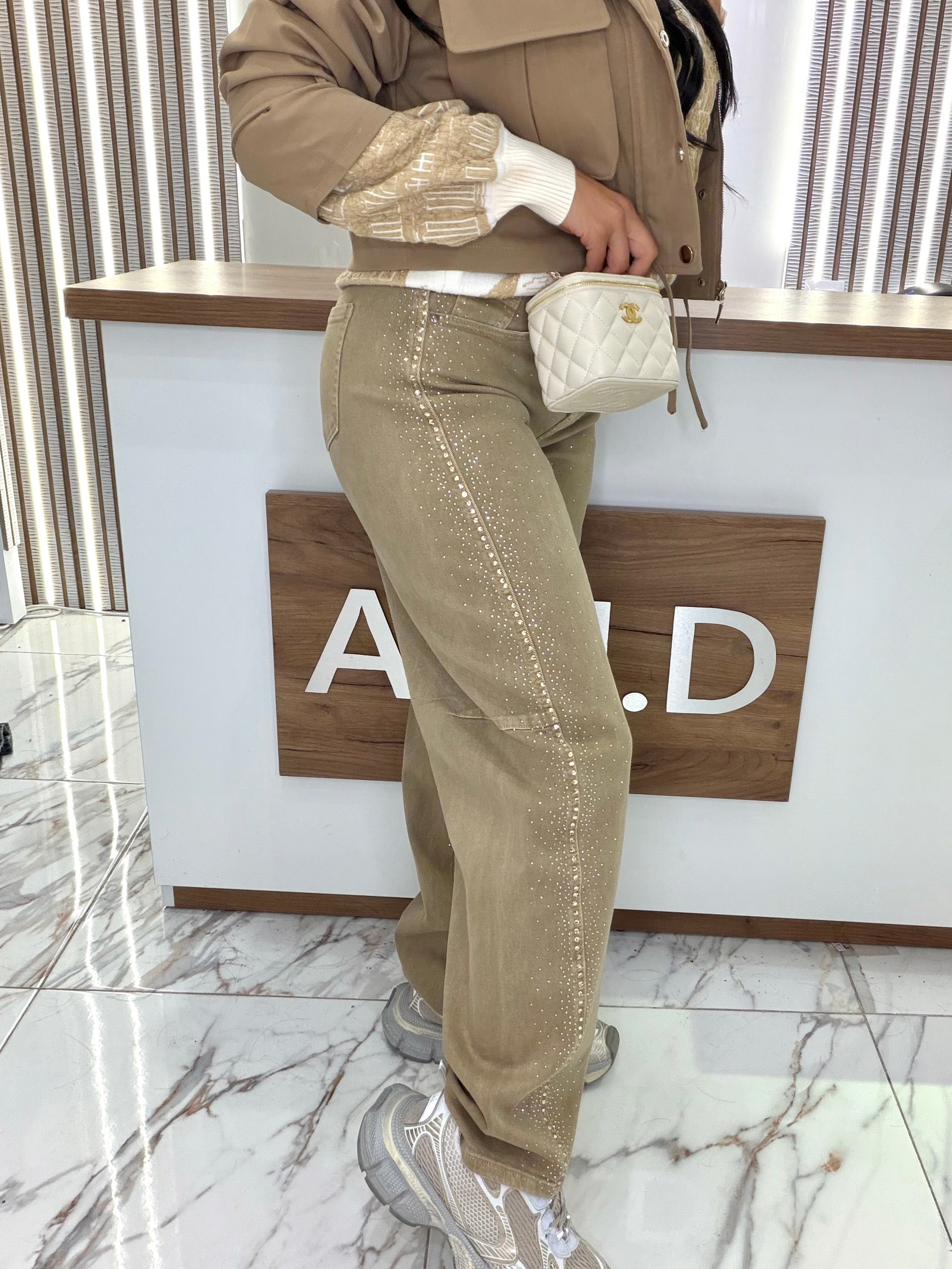 Дънки " "Cream Crystal Jeans "