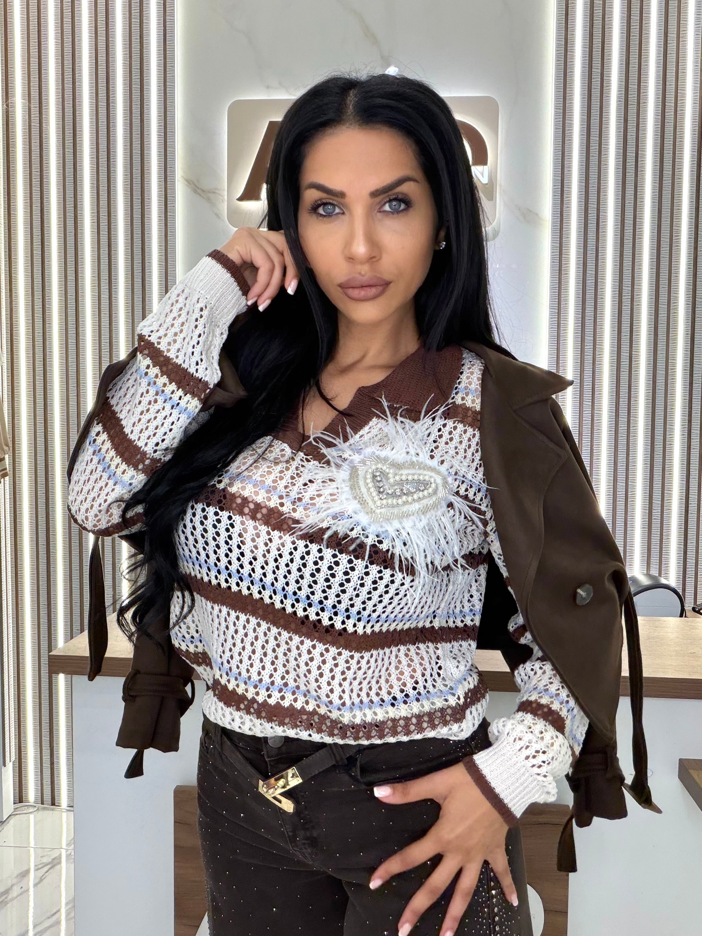 Блуза "Mocha Lace"