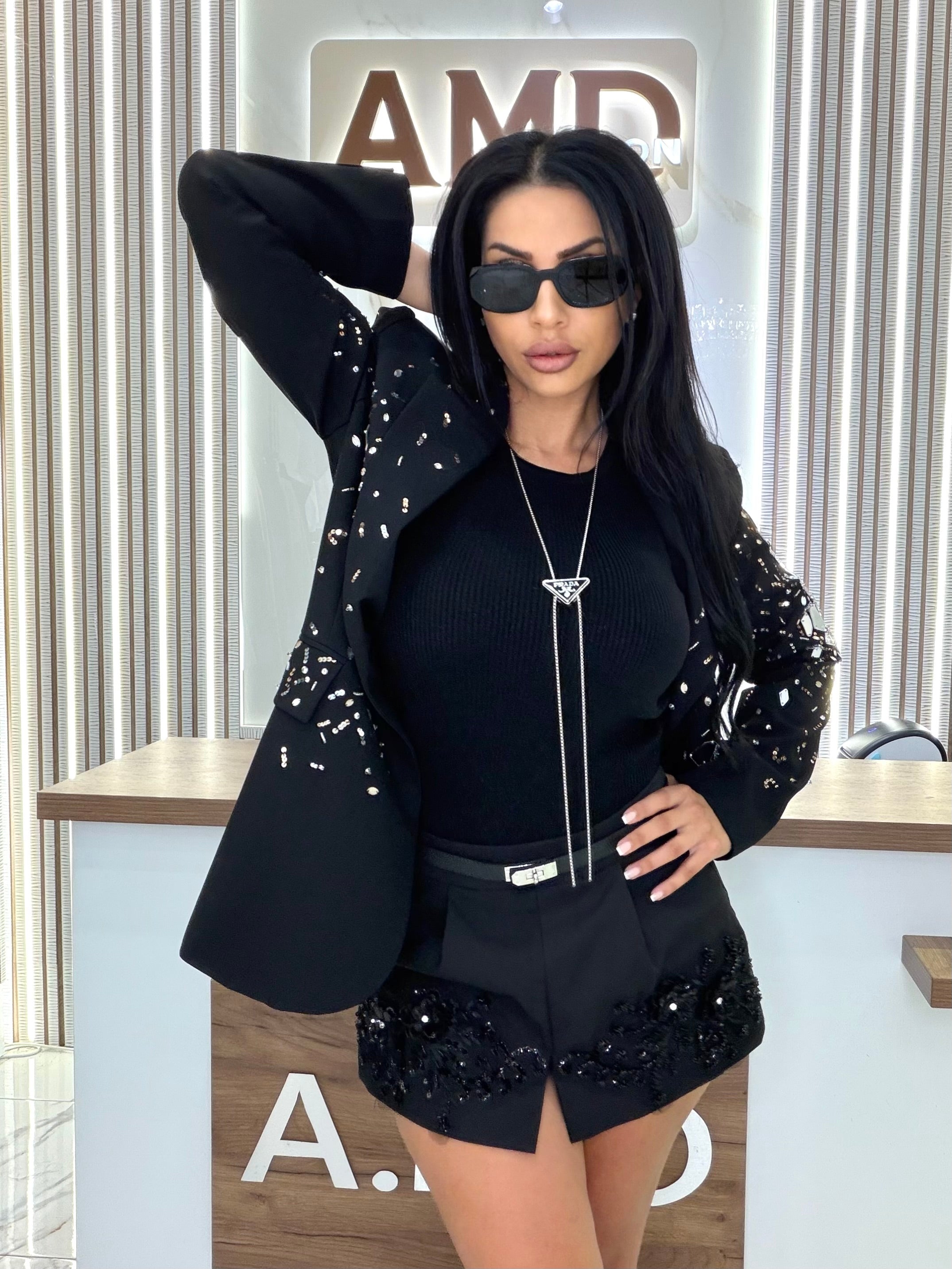 Сако "Crystal Black Blazer "