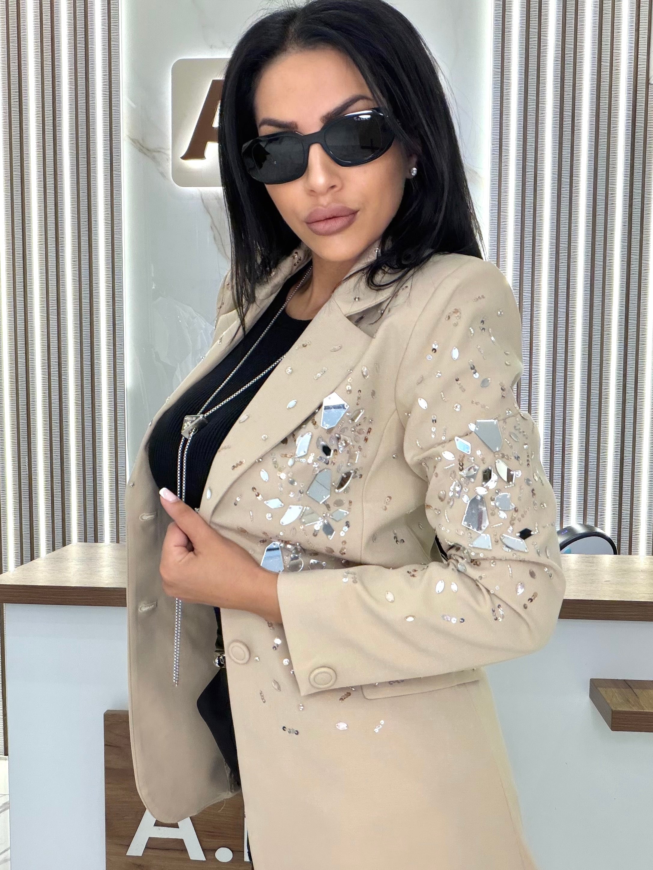 Сако" Crystal Beige Blazer "
