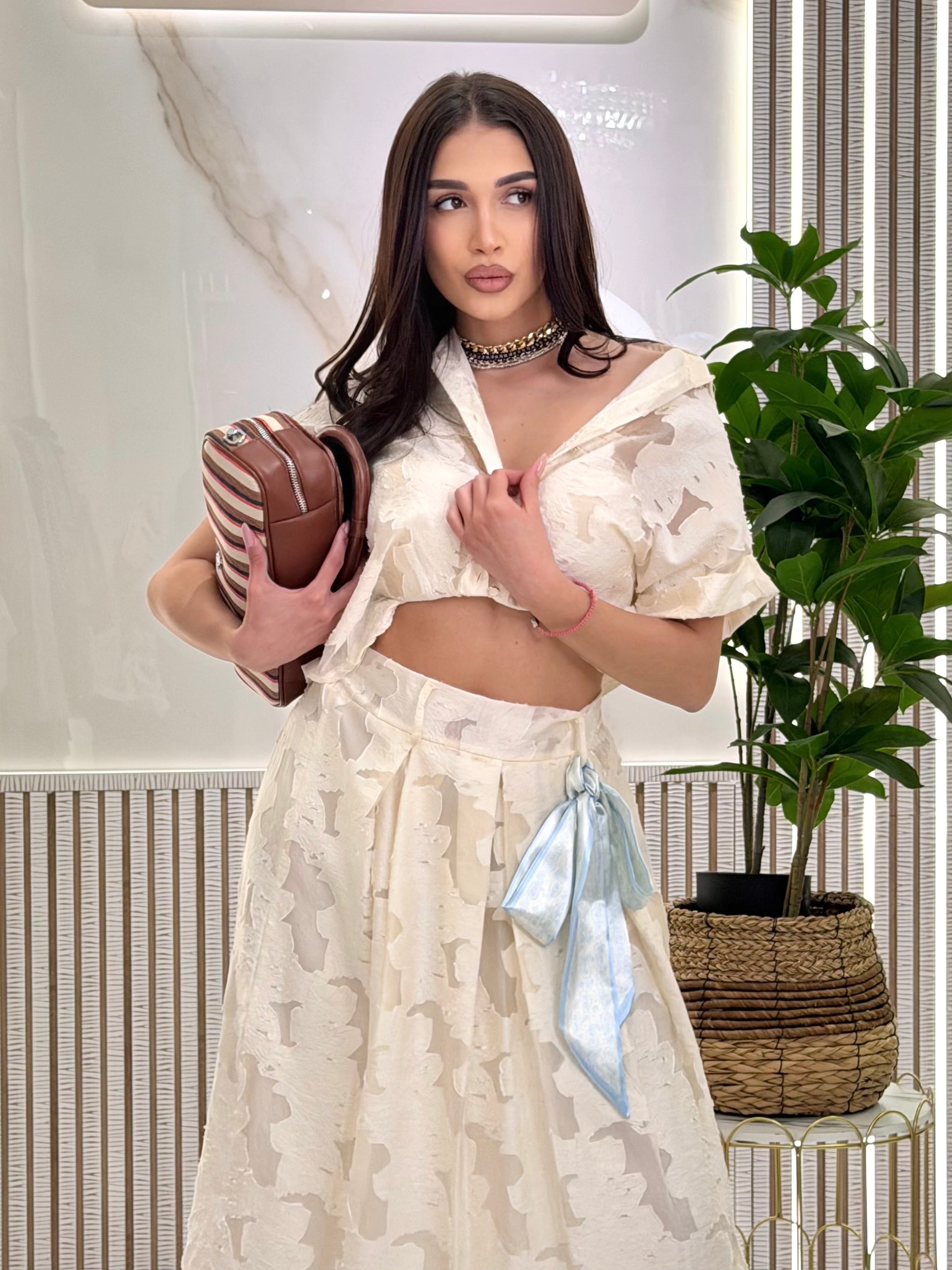 Елегантен комплект " Amara Ivory"